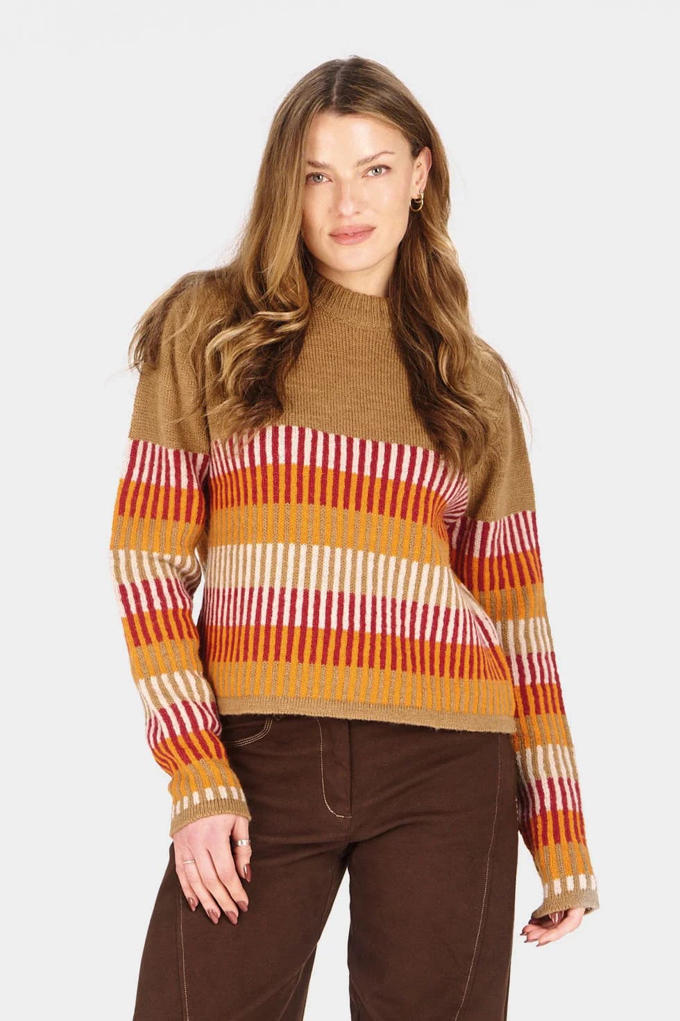 Chloe Lambswool Jumper - Sand – image 1