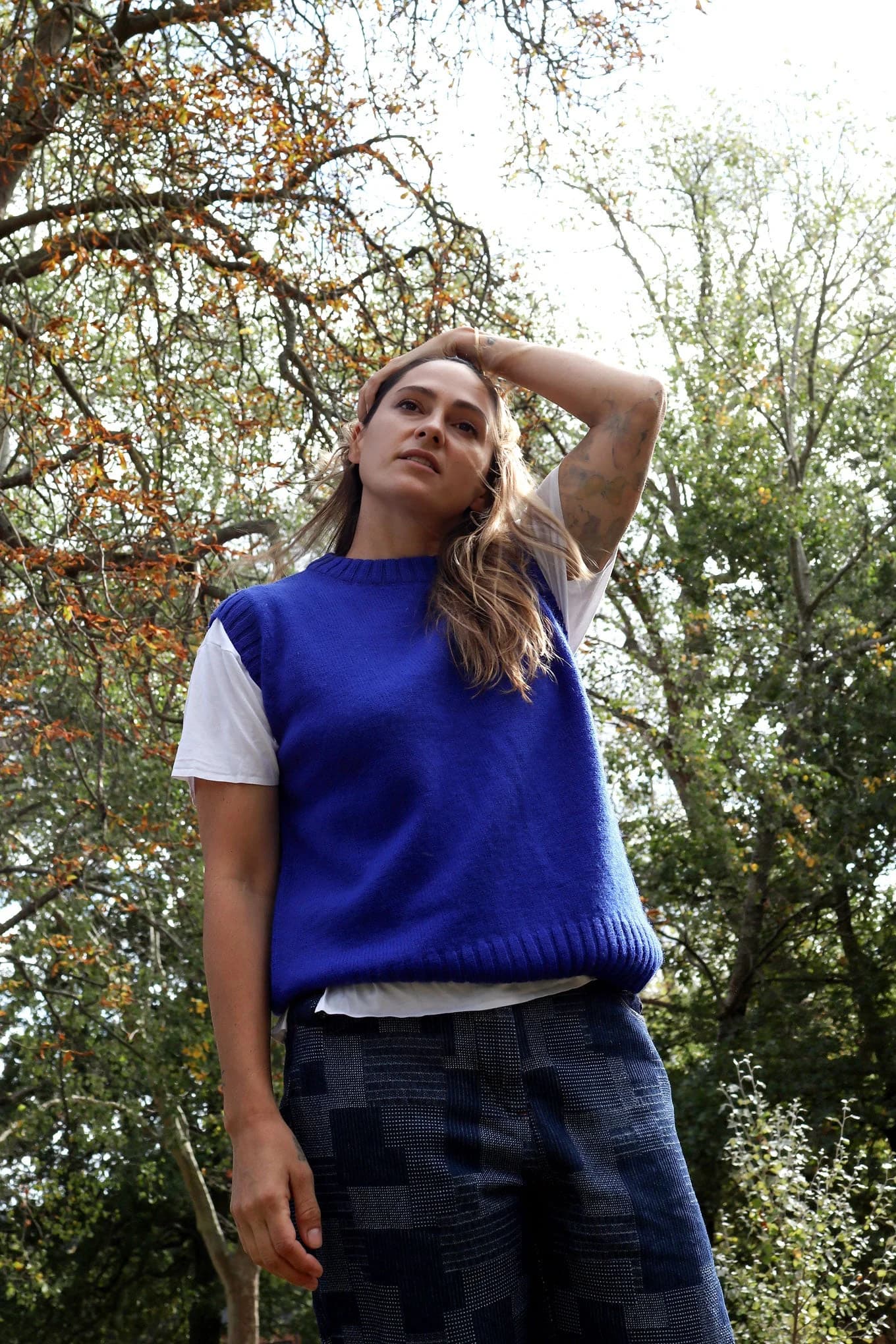 Lambswool Vest - Cobalt – image 1