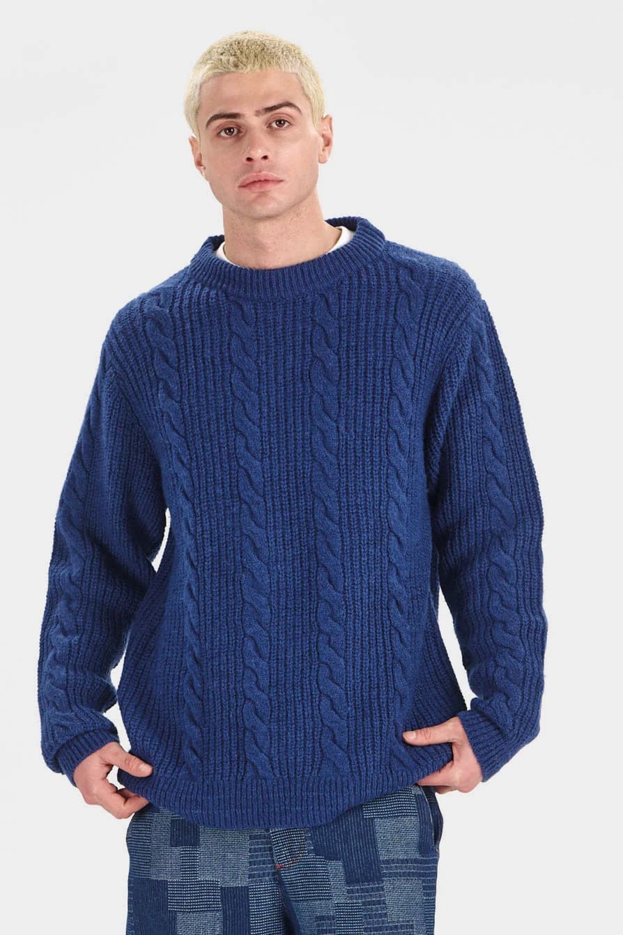 Marley Lambswool Cable Jumper - Navy – image 1