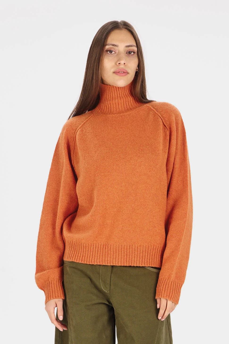Millie Merino Jumper - Orange – image 1
