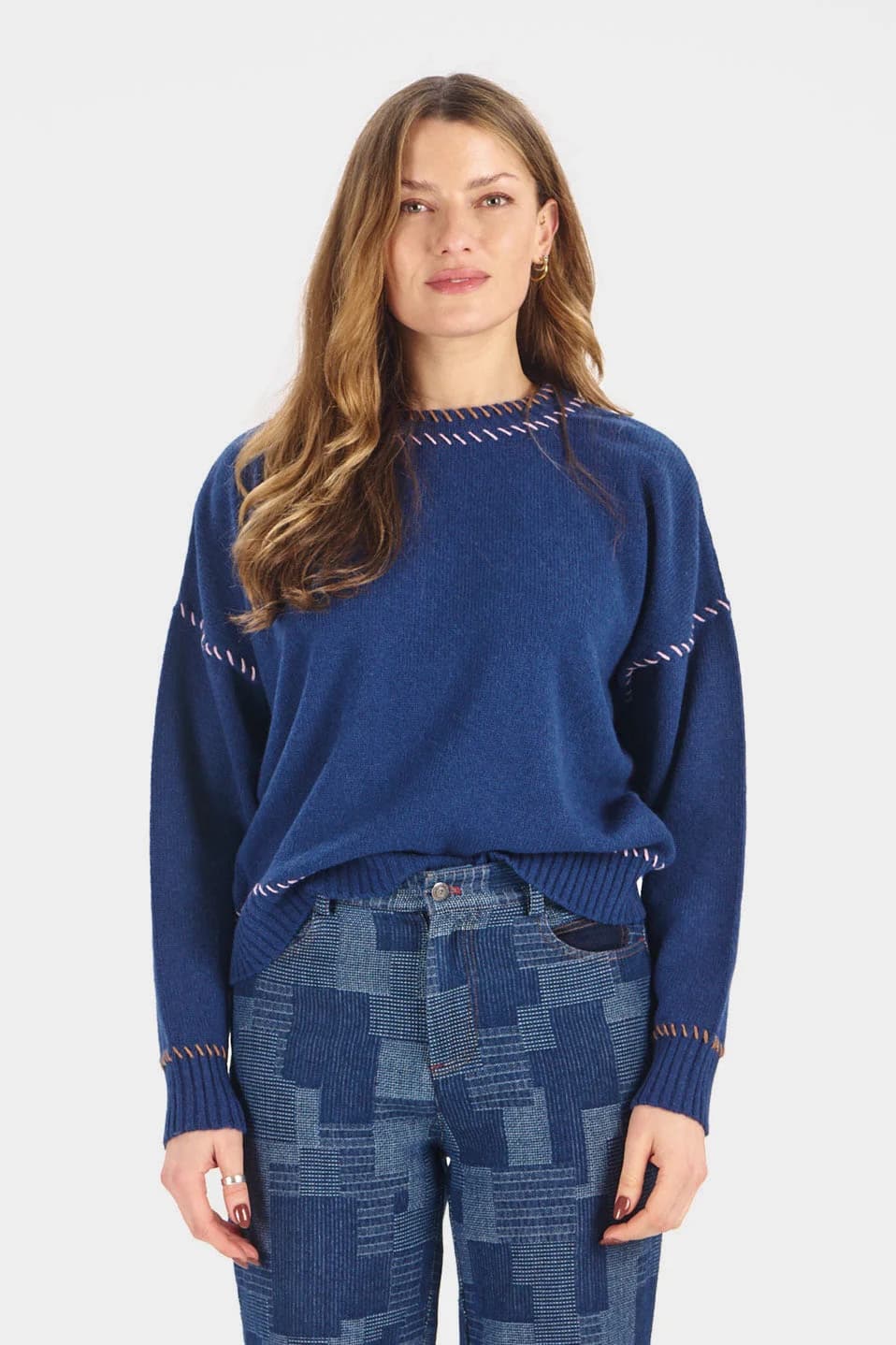 ROSA Merino Jumper - Navy – image 1