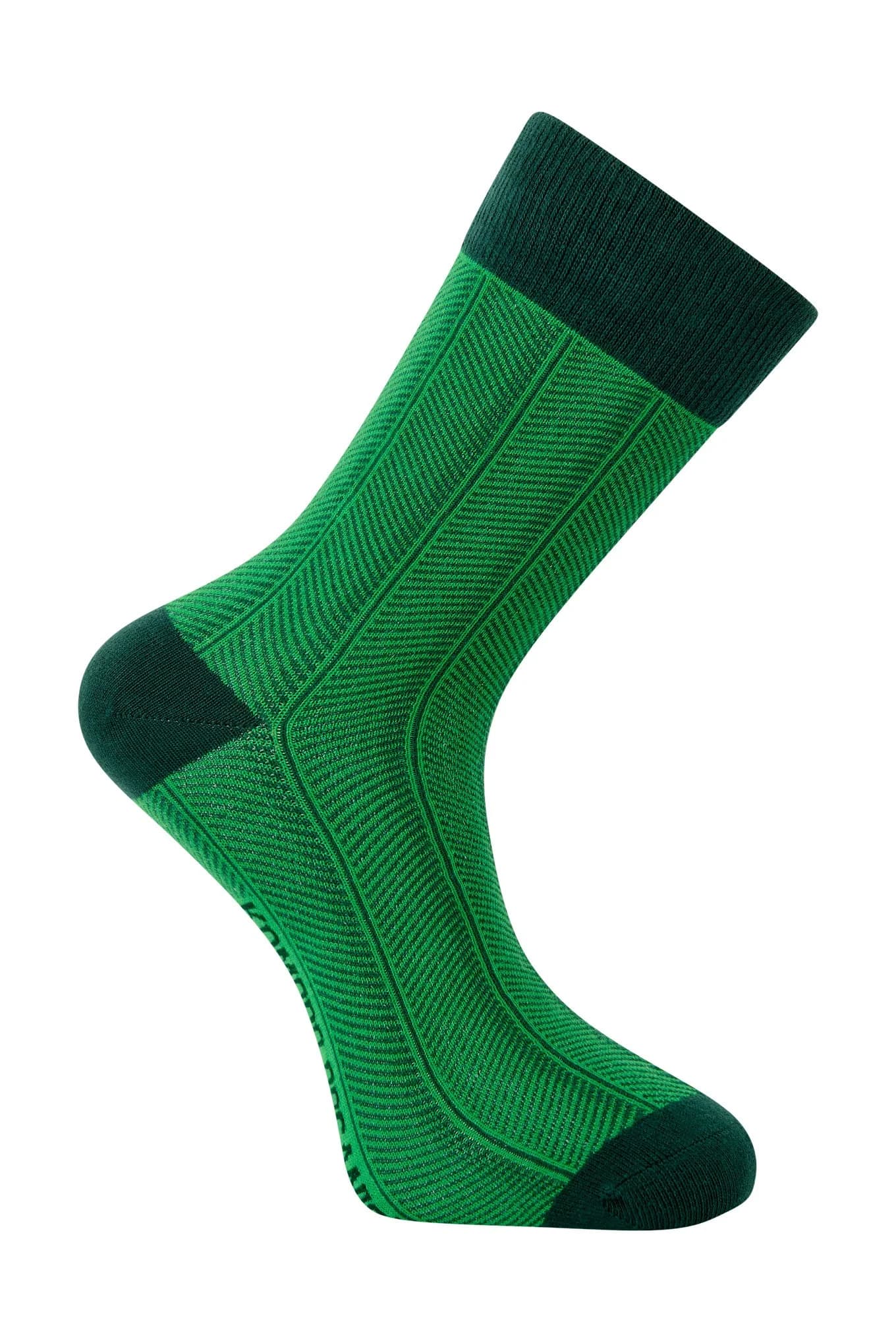 Herringbone Organic Cotton Socks - Green – image 1