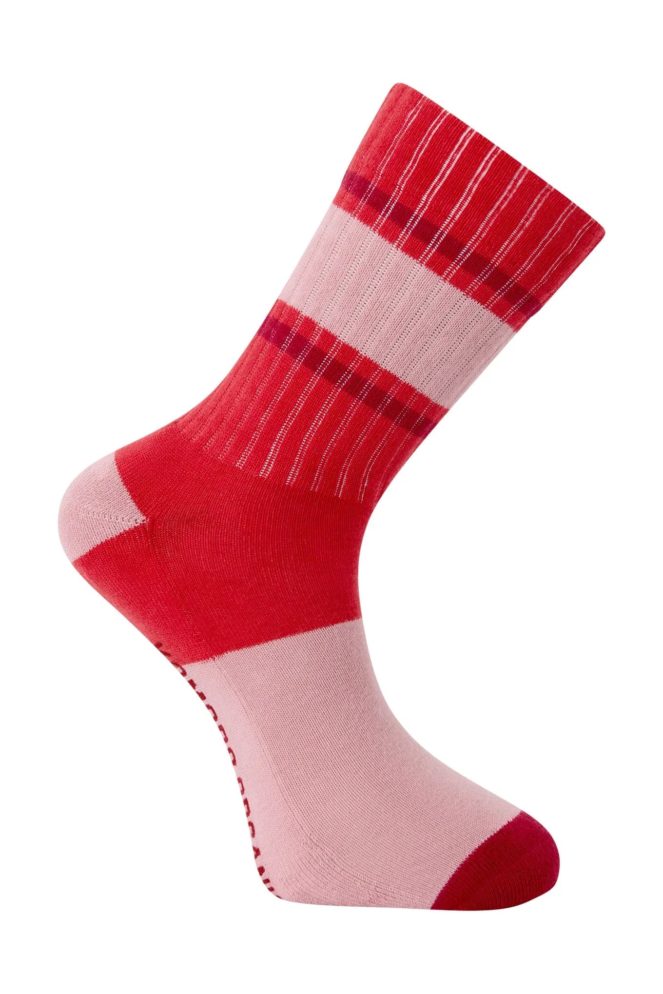 Organic Cotton Ribbed Sport Socks, Red – image 1