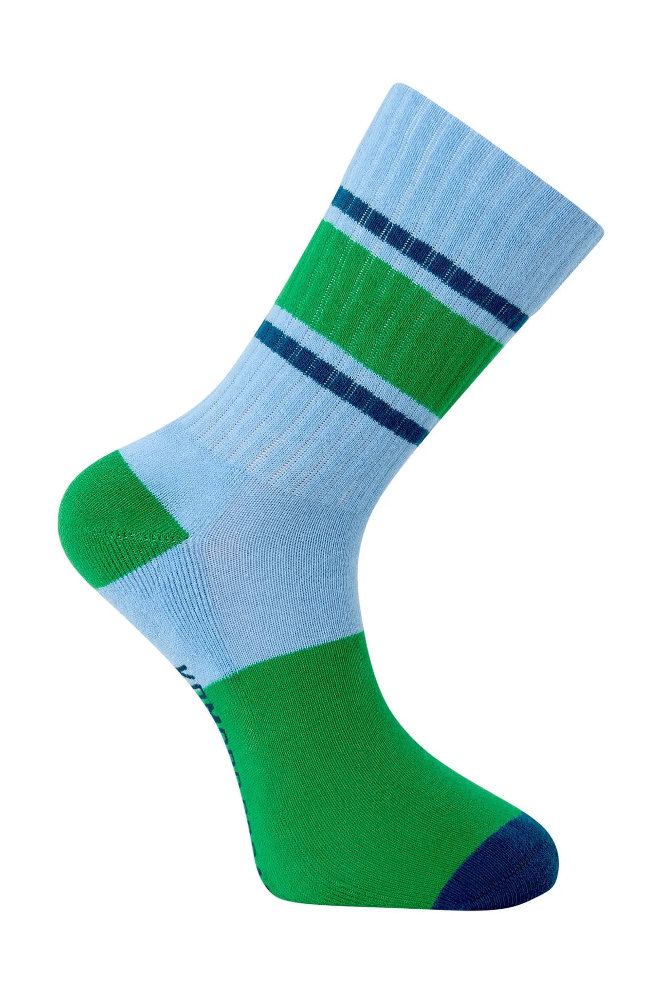 Organic Cotton Ribbed Sport Socks - Blue – image 1