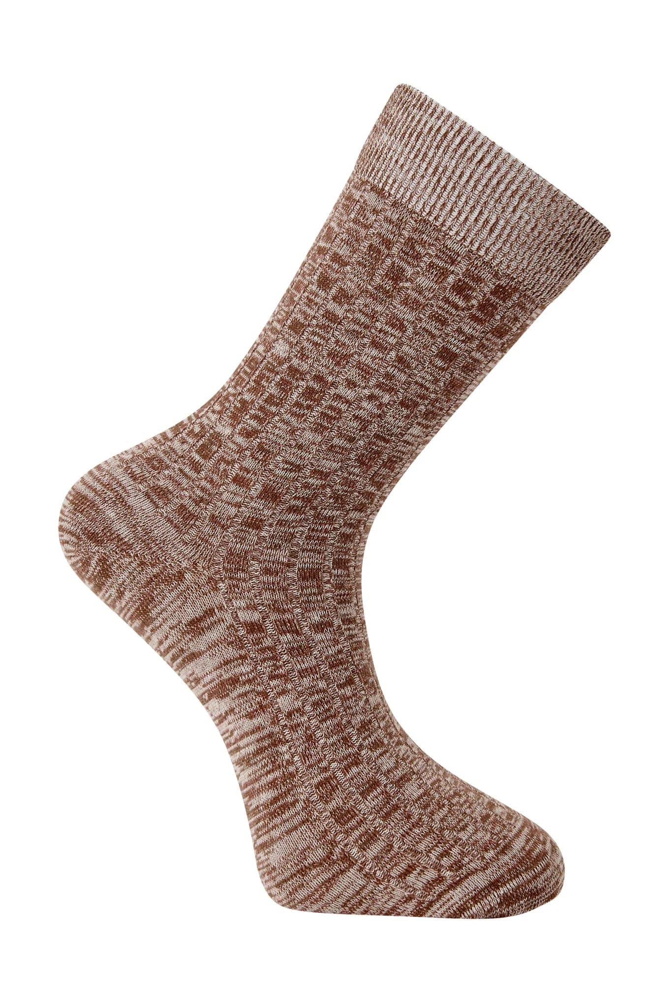 Tri Marl Organic Cotton Socks Biscuit – image 1