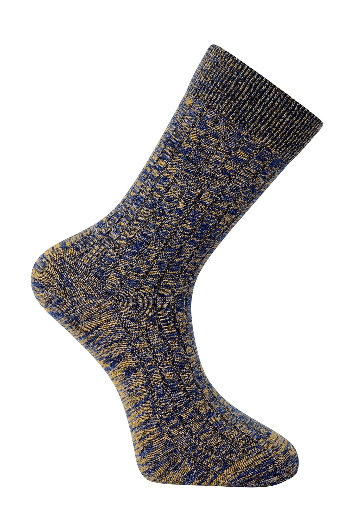Tri Marl Organic Cotton Socks - Blue – image 1