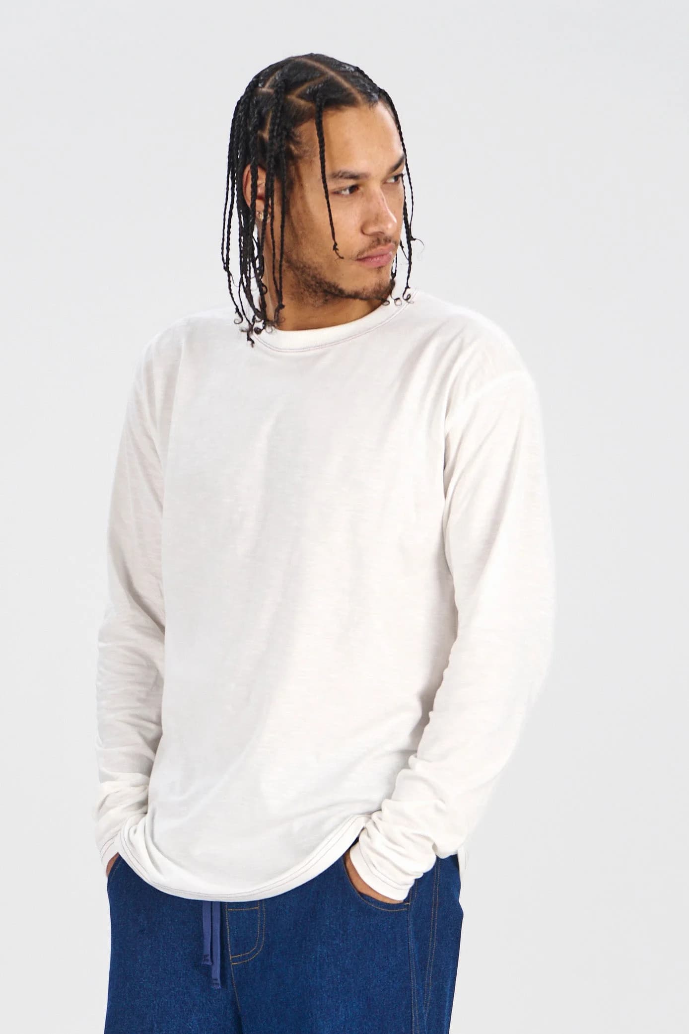 Hakon Long Sleeve Tee - Off White – image 1