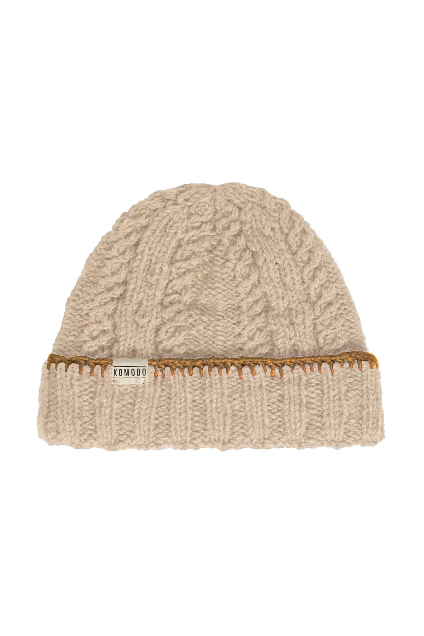 Rory Lambswool Hat - Sand & Camel – image 1
