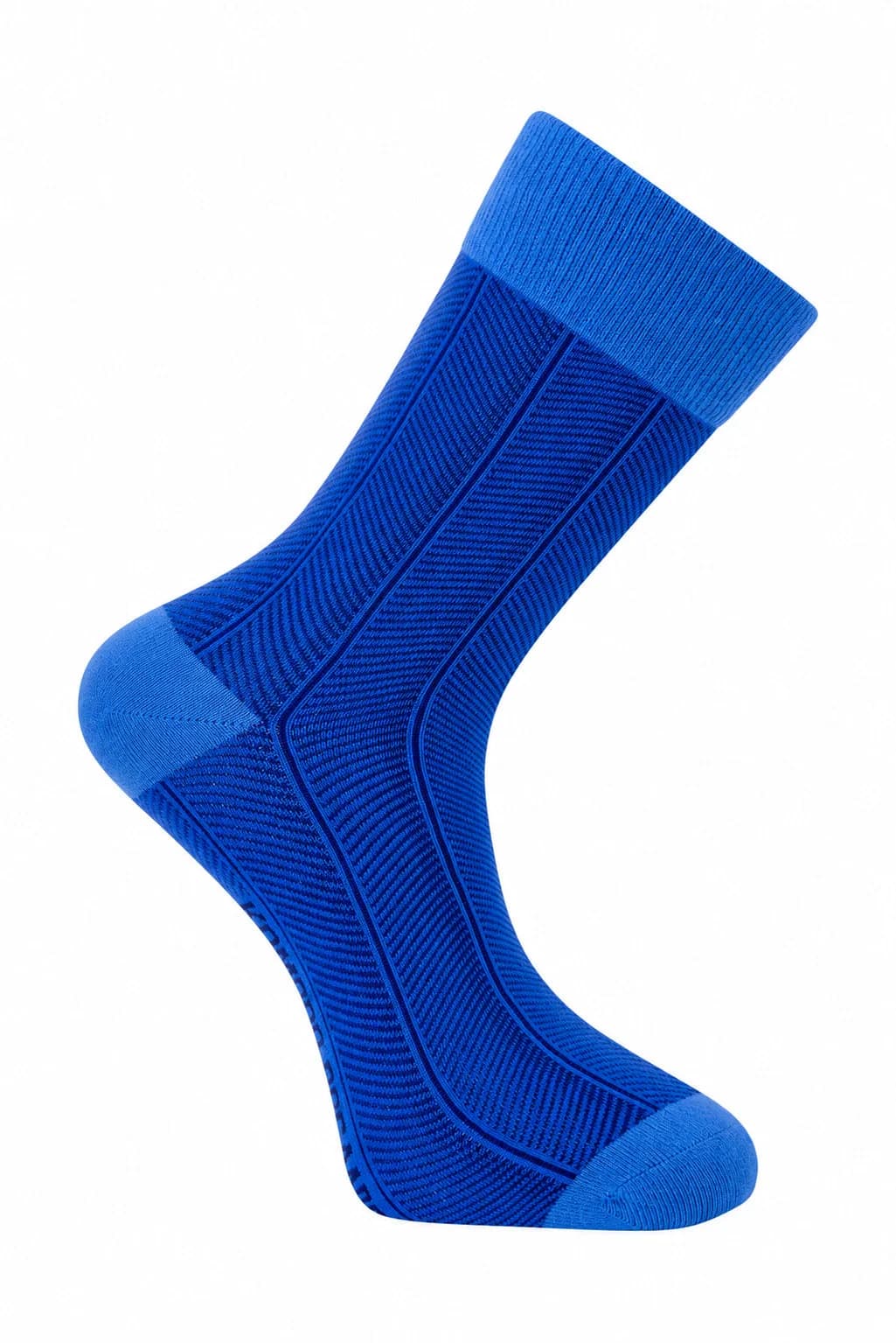 Herringbone Organic Cotton Socks - Blue – image 1