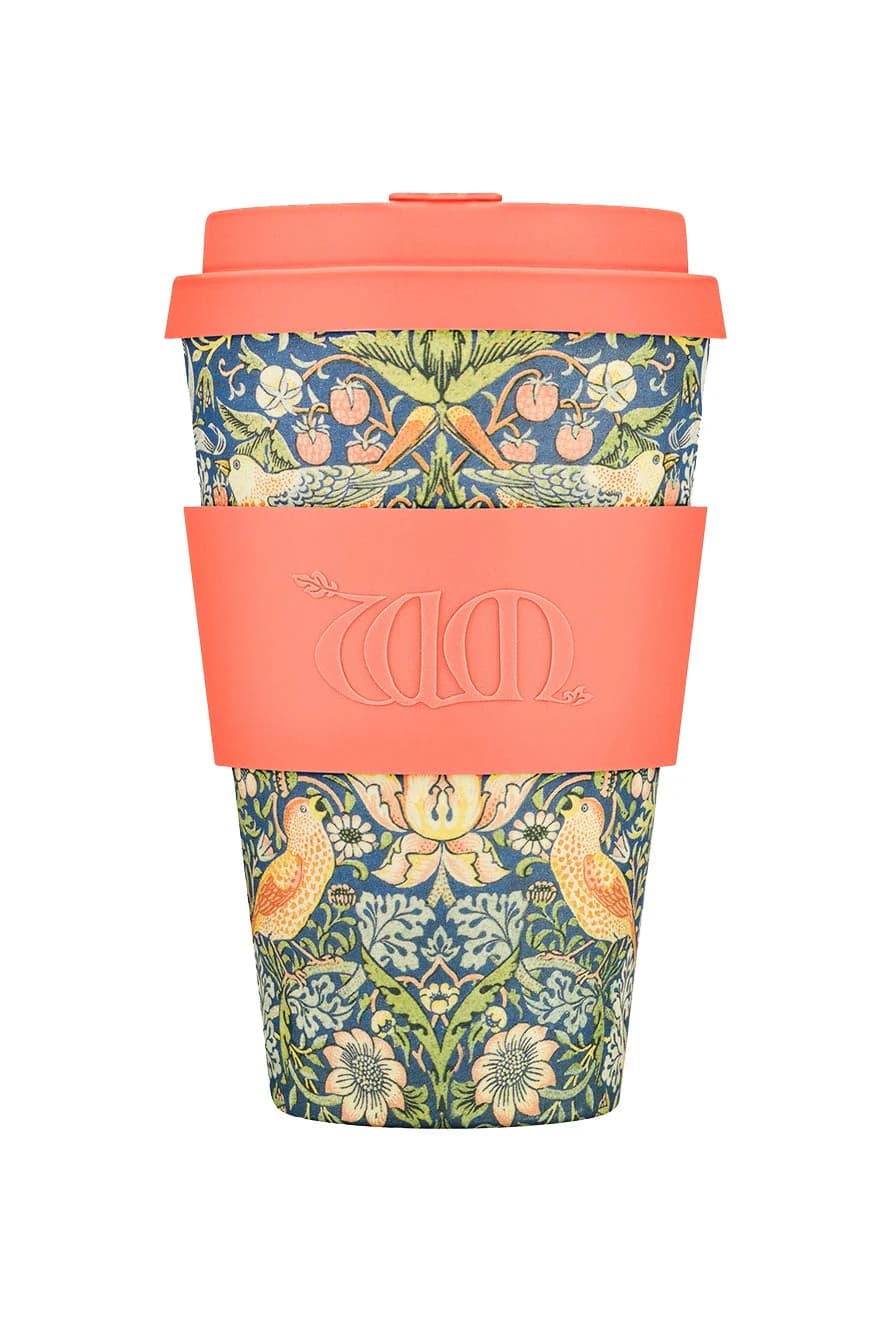 Strawberry Thief XL Reusable Bamboo Cup – image 1