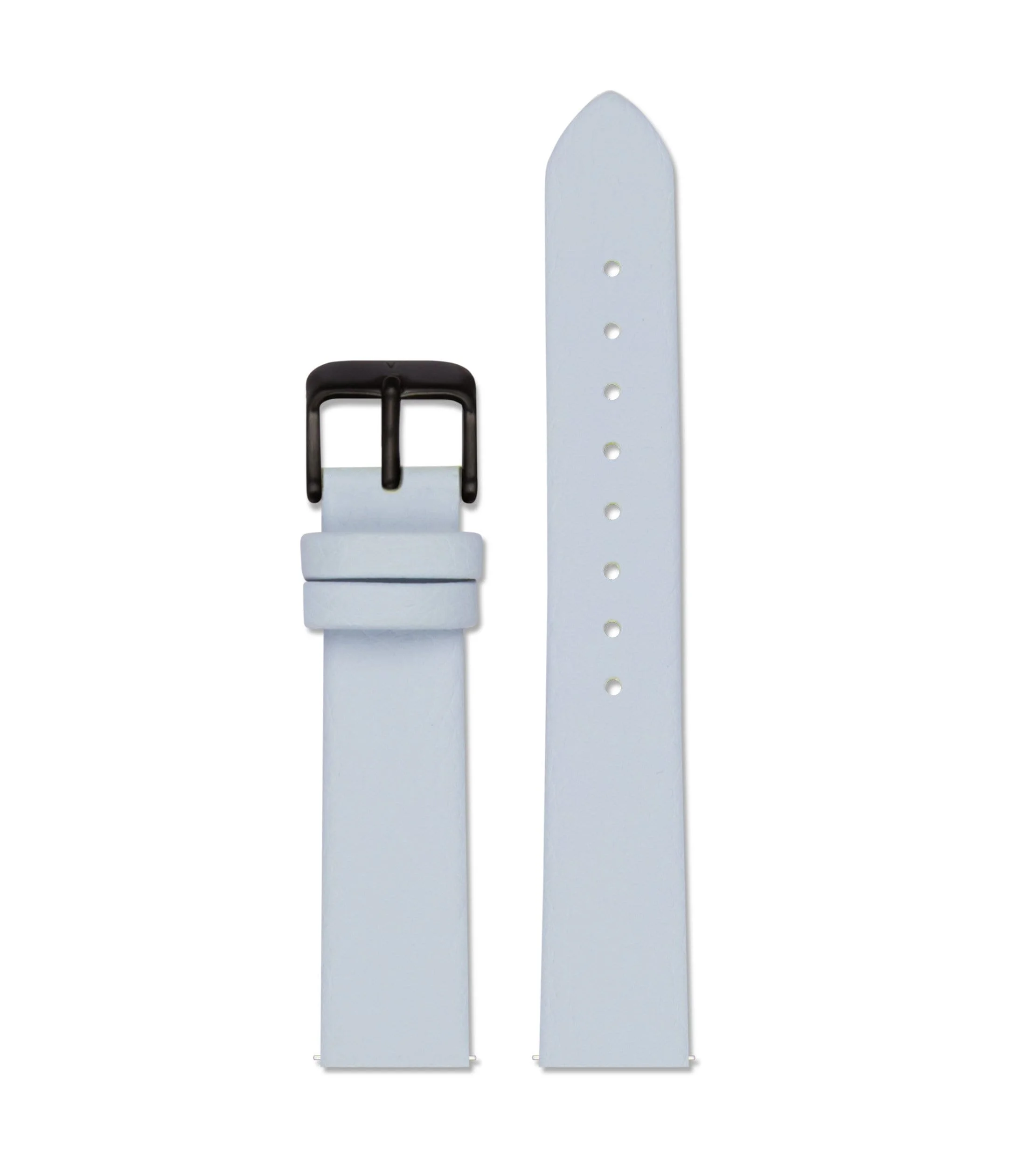 Light blue with brushed black buckle | 18mm