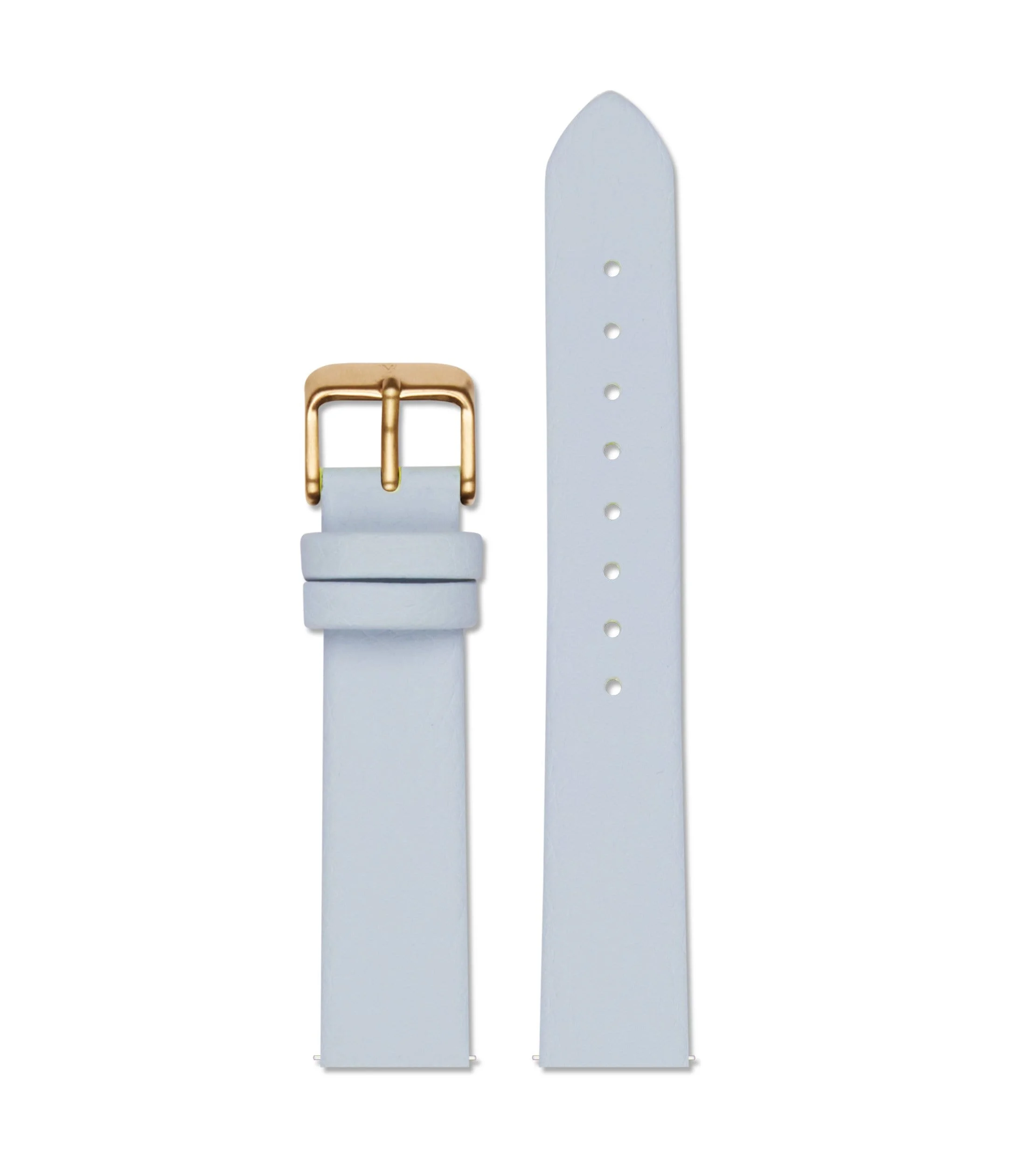 Light blue with brushed gold buckle | 18mm