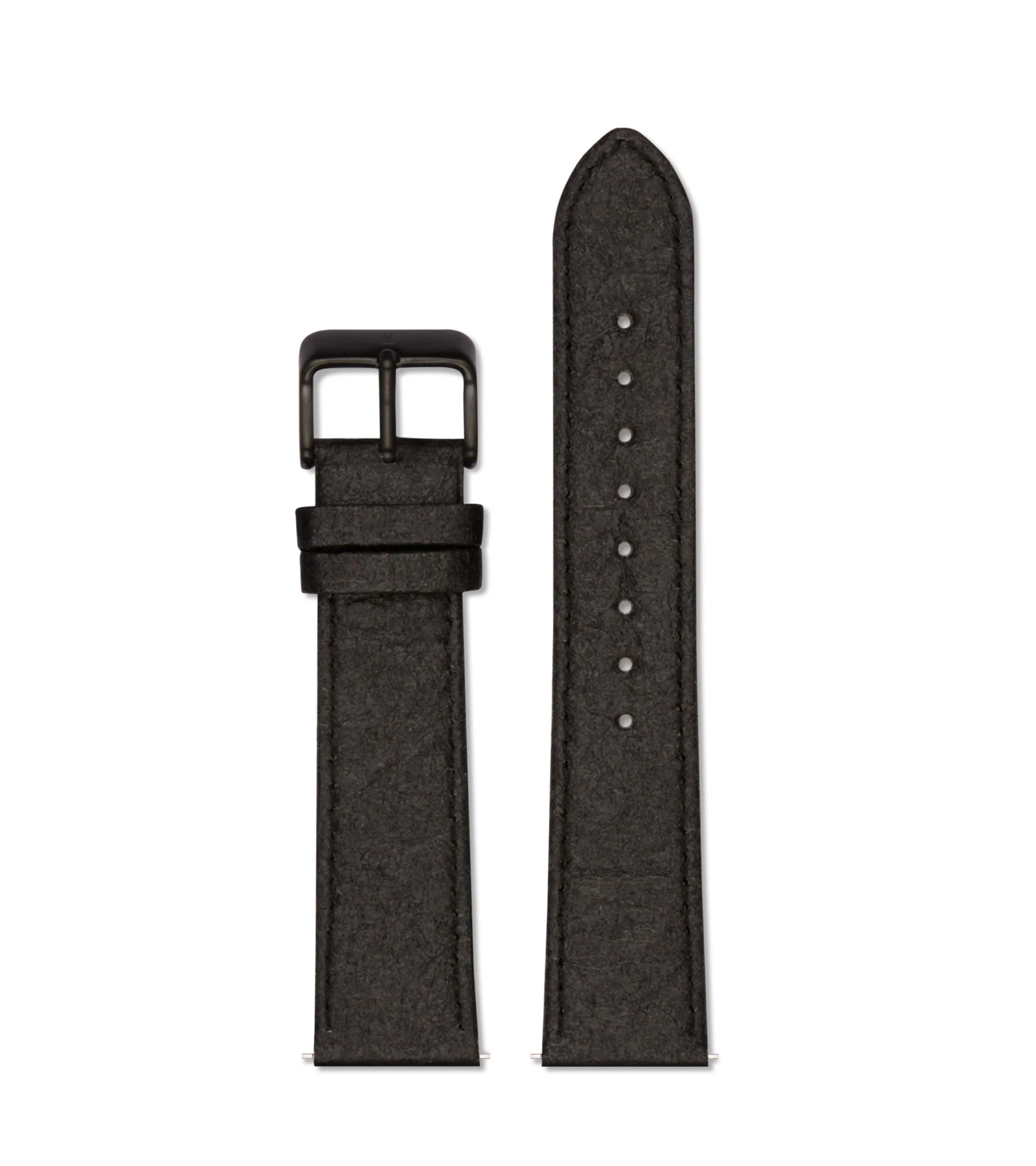 Piñatex Black with brushed black buckle | 20mm