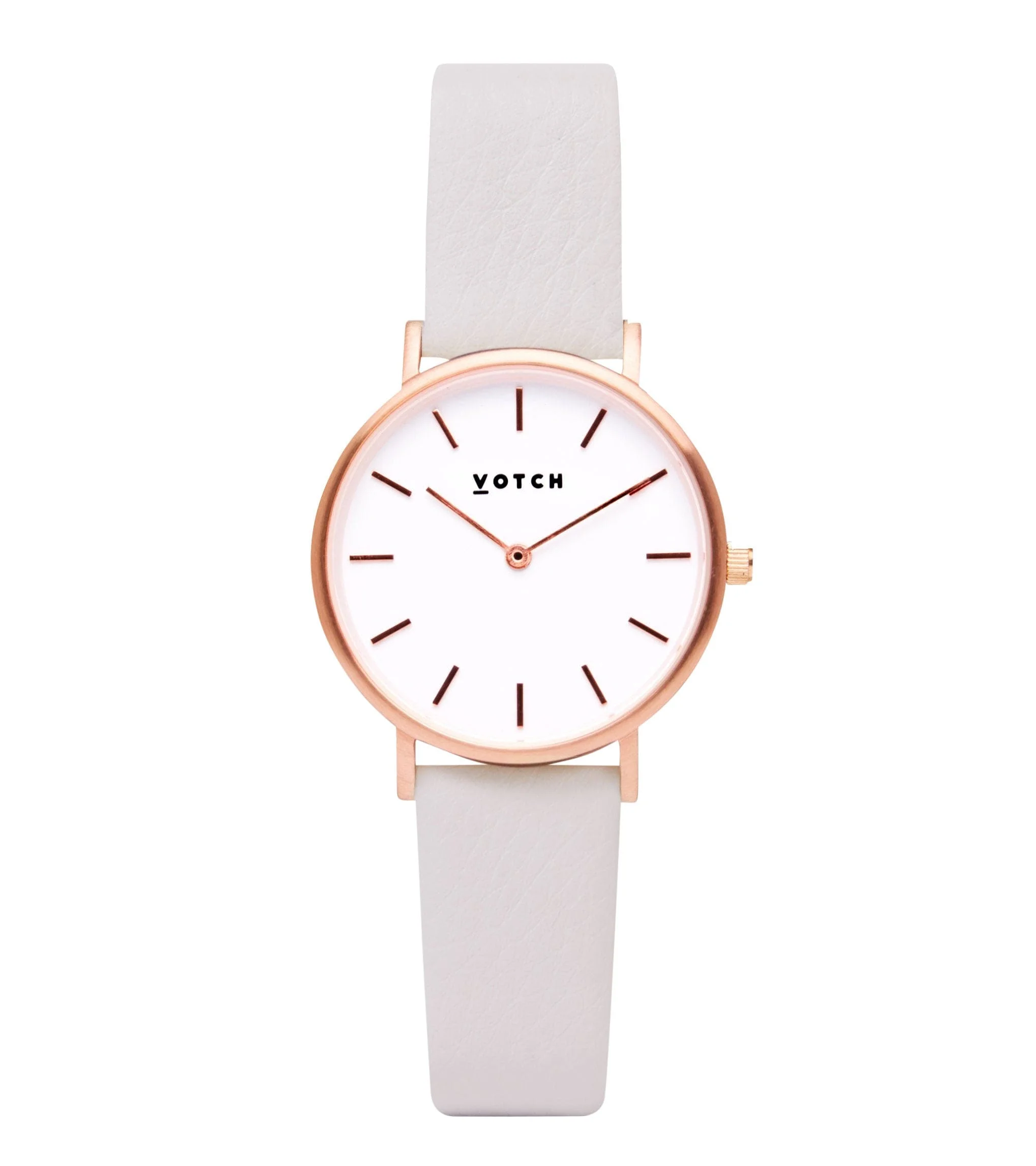Rose Gold & Light Grey Watch | Petite