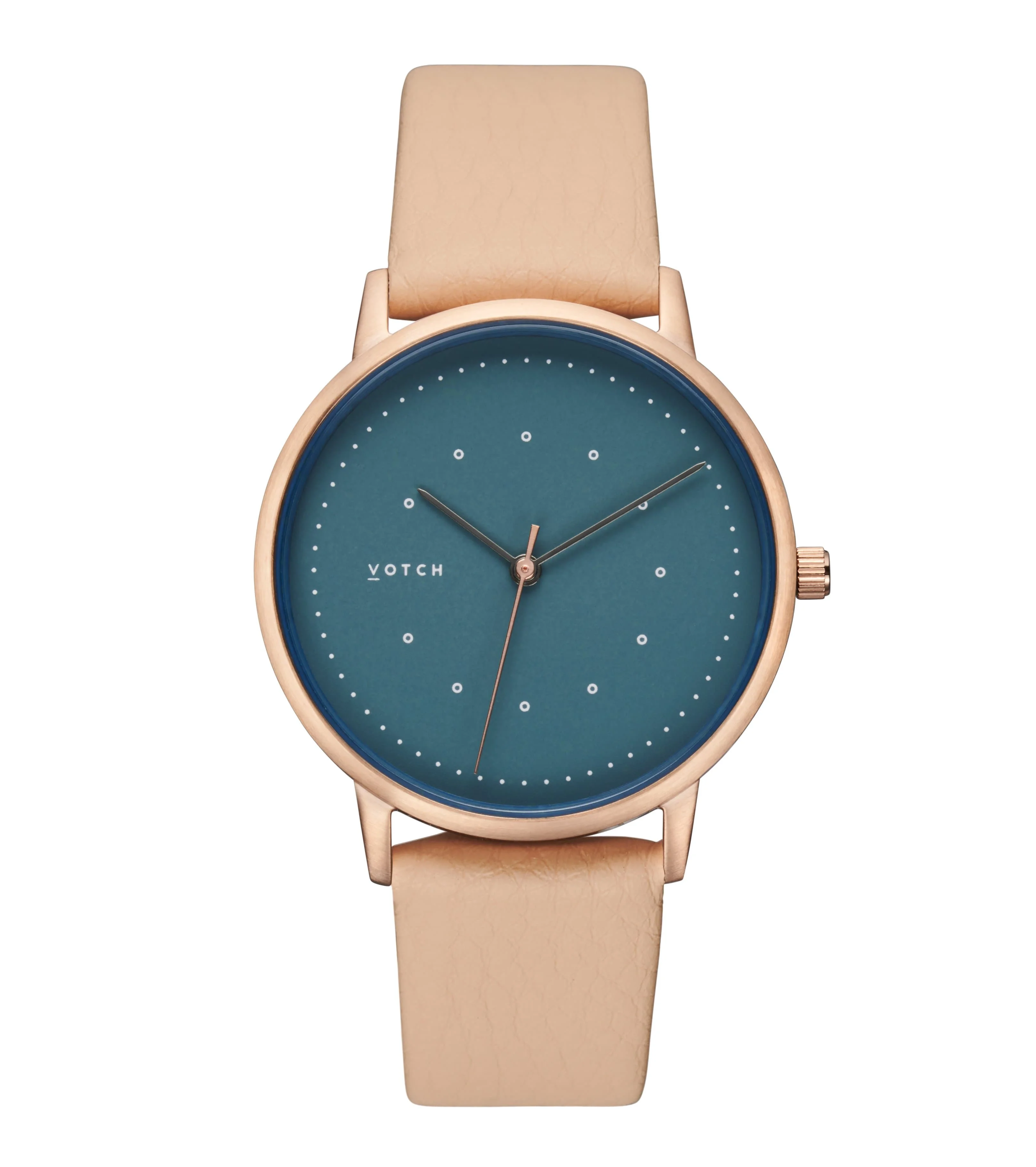 Rose gold & Sepia with Blue Watch | Lyka