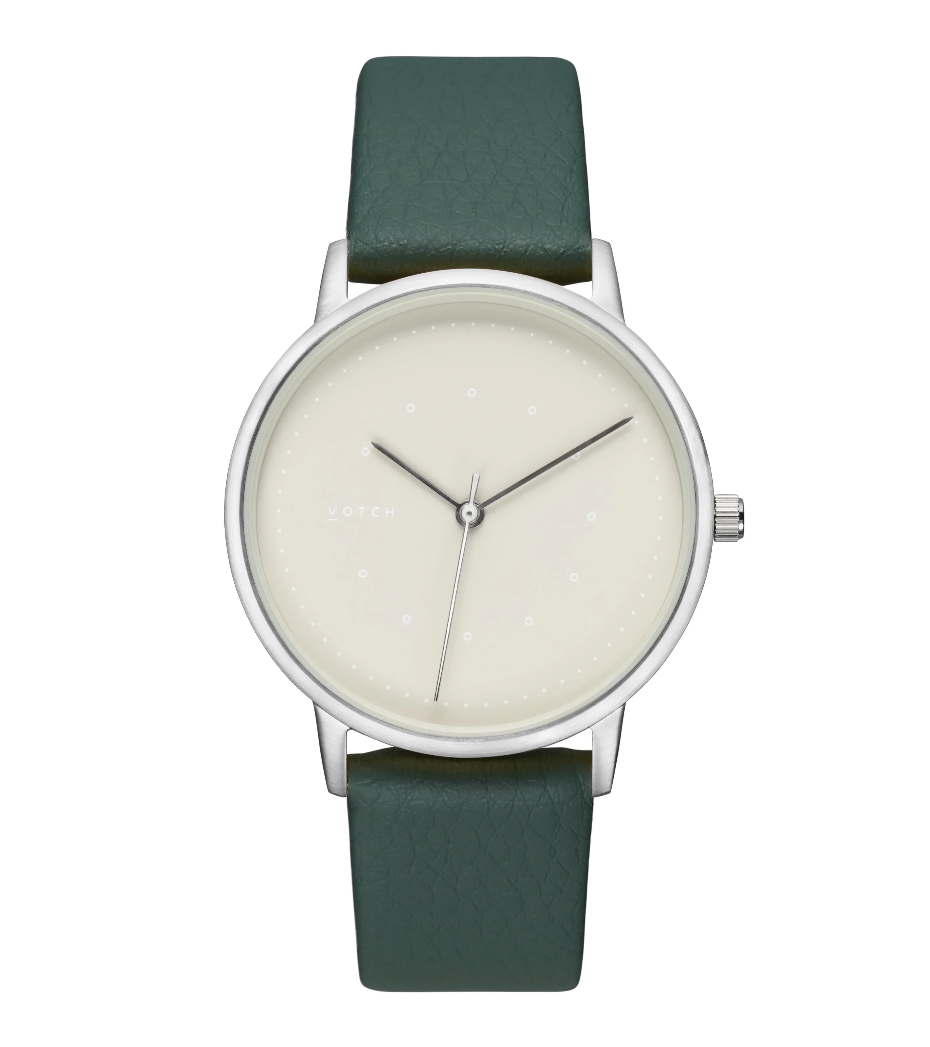 Silver & Forest Grey Vegan Watch – image 1