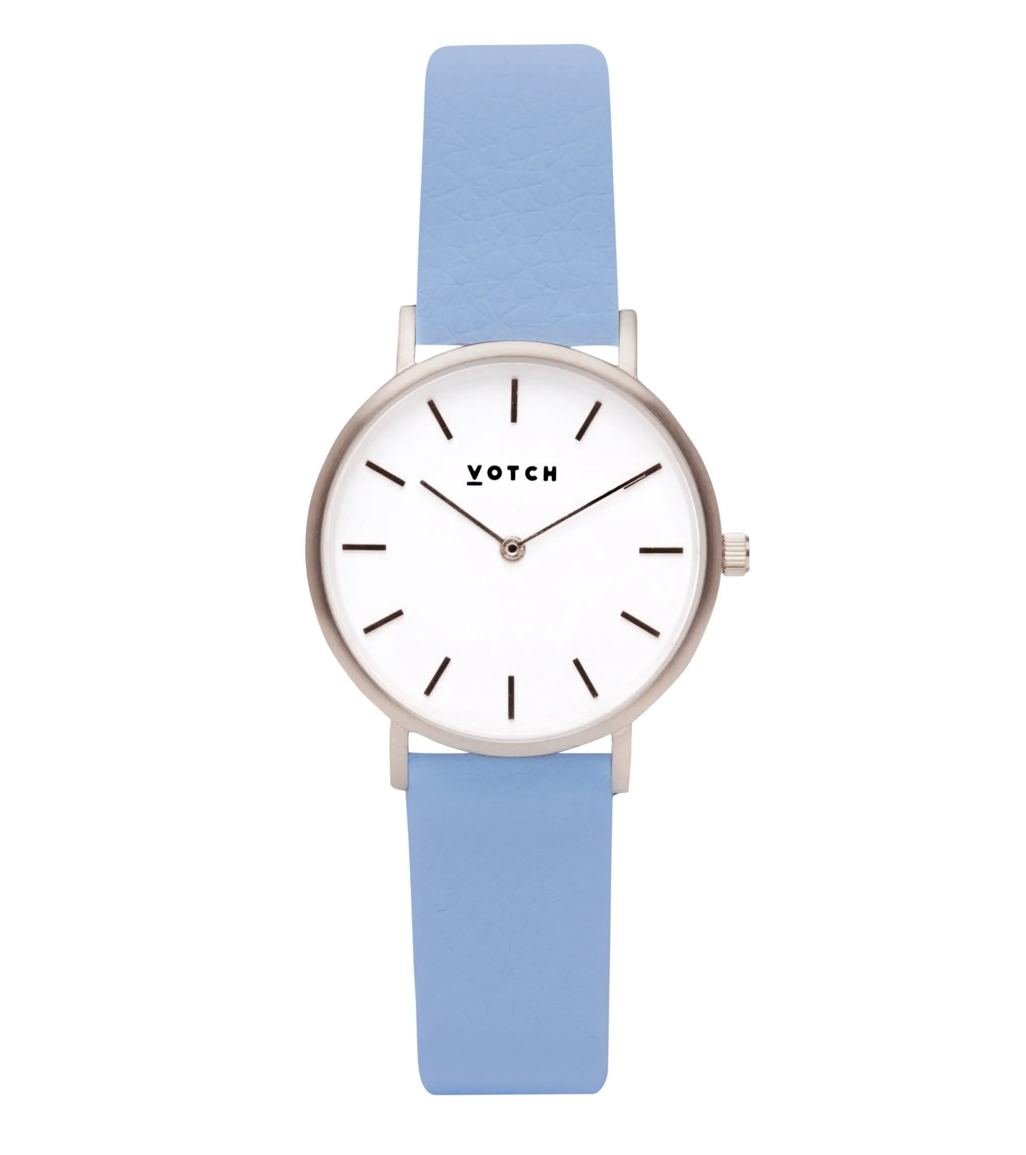 Silver & Sky Blue Watch | Petite