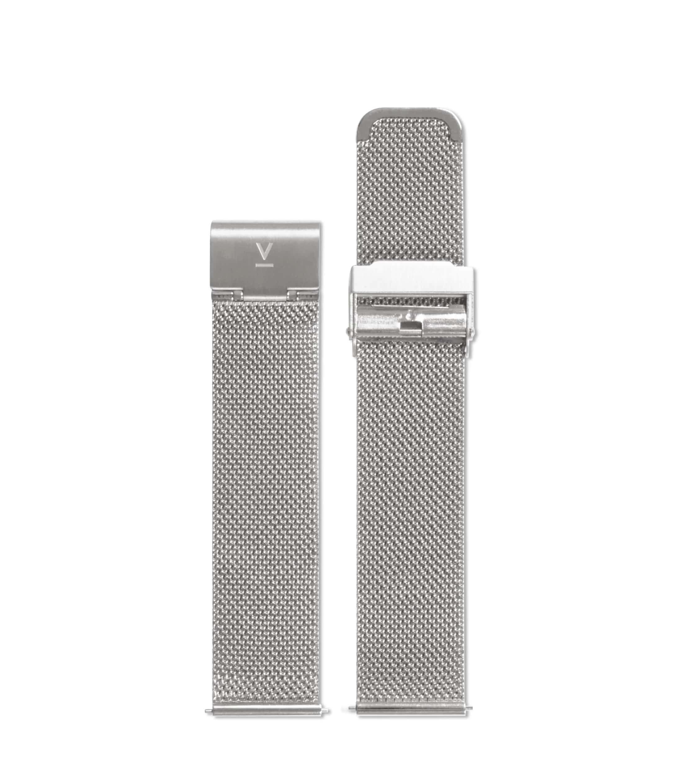 Silver Mesh Watch Strap 20mm – image 1