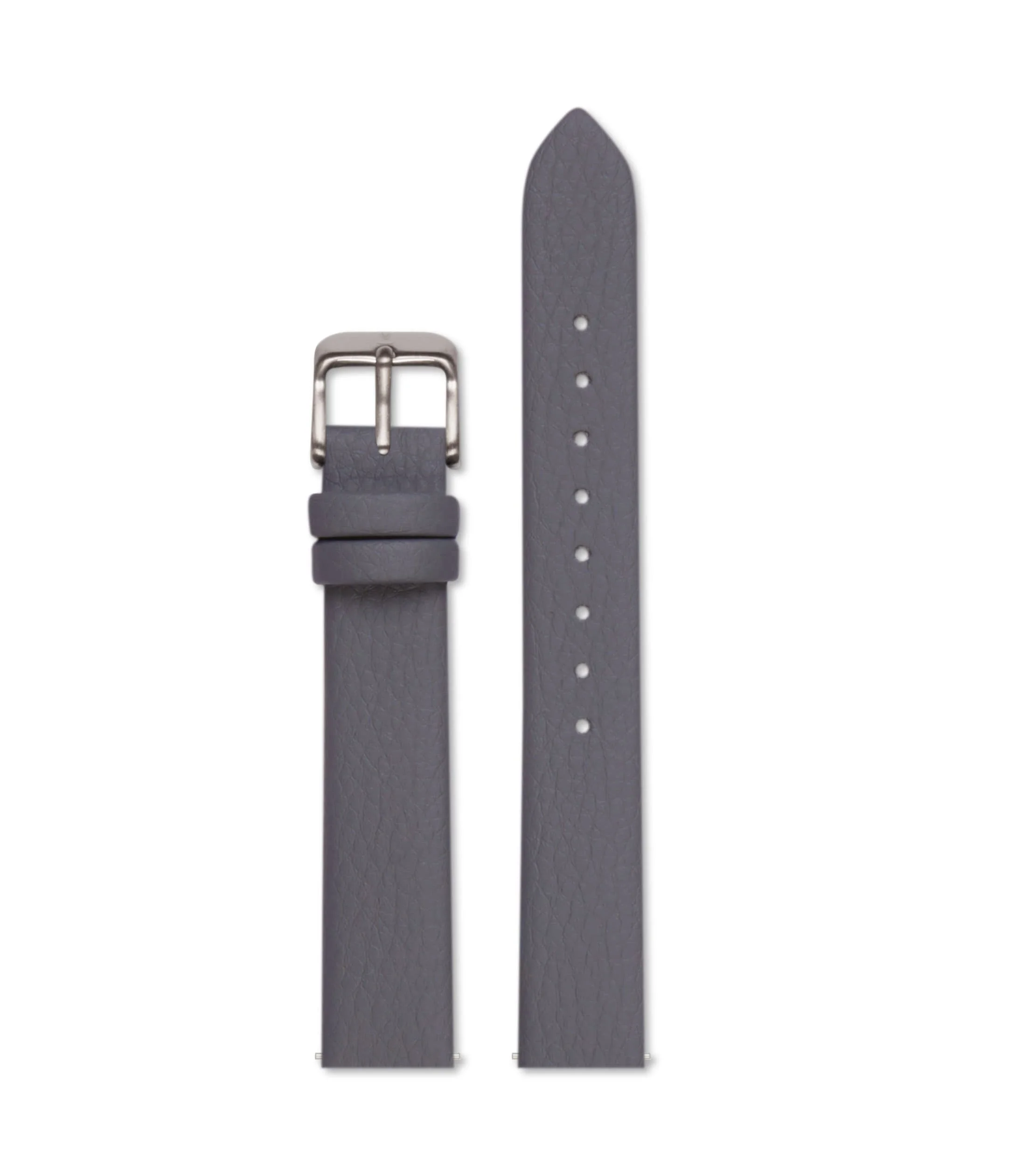 Slate Grey with brushed silver buckle | 16mm