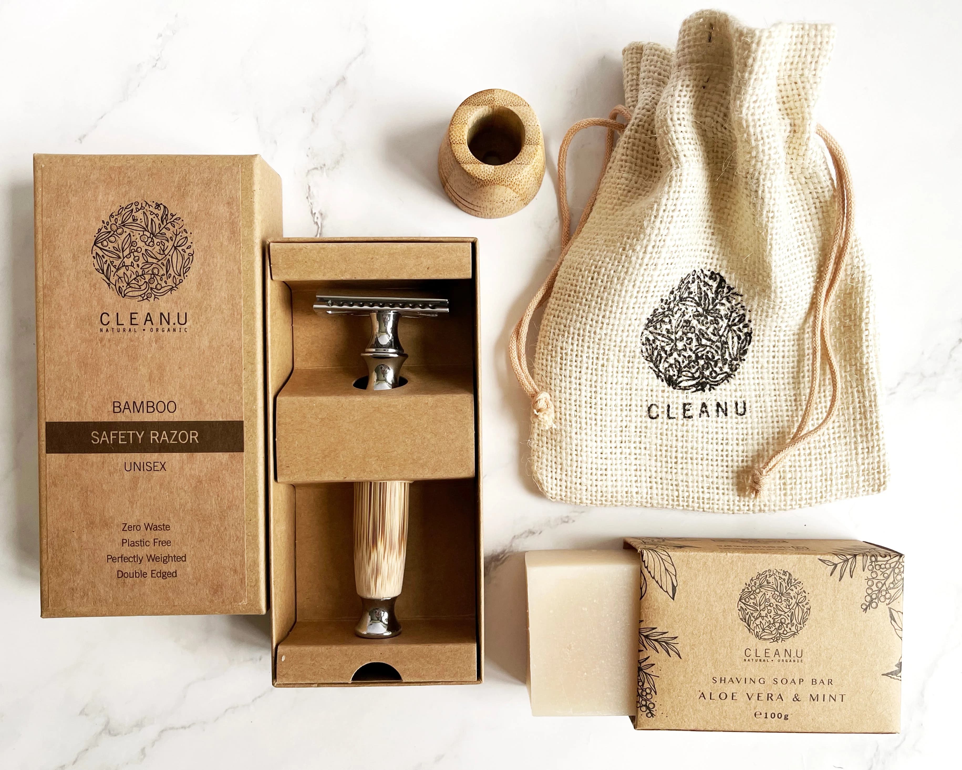 Bamboo Safety Razor Gift Set