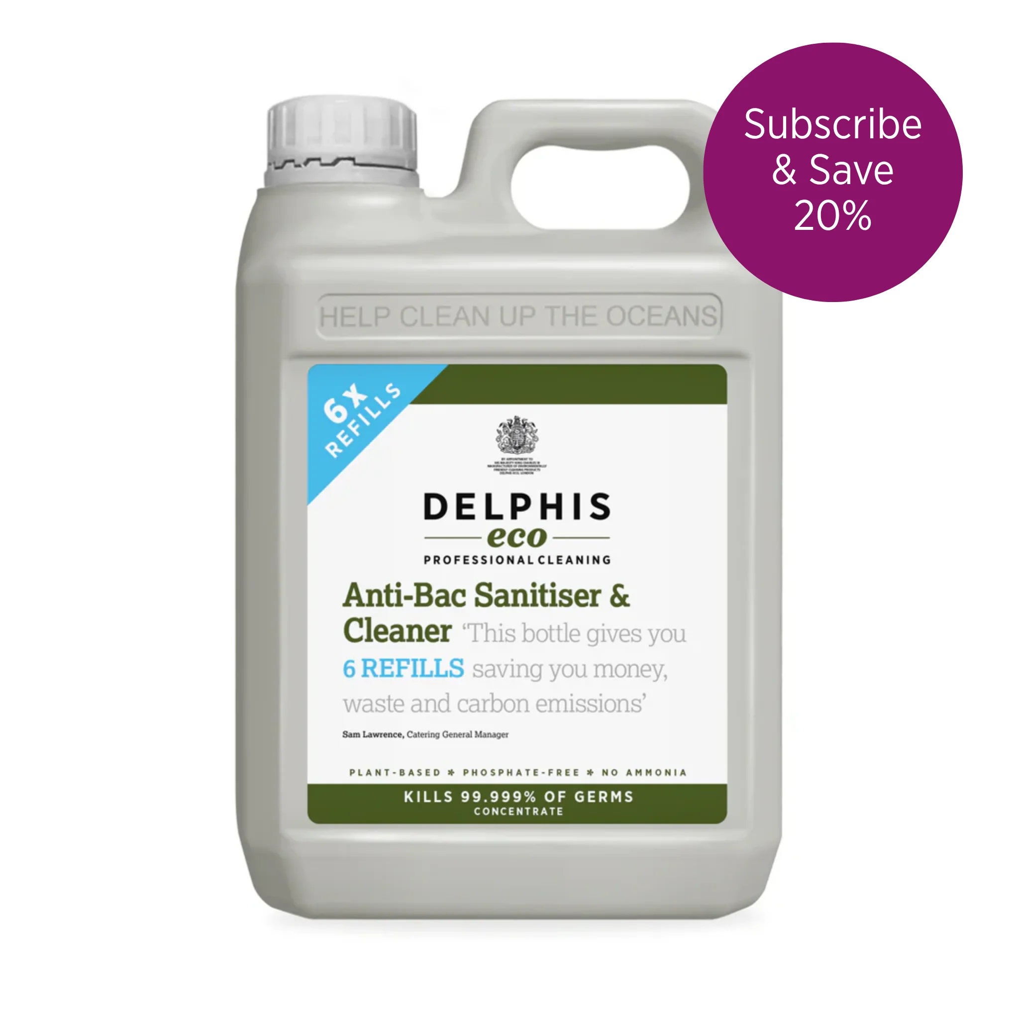 Anti-Bacterial Sanitiser 2L Refill Concentrate – image 1