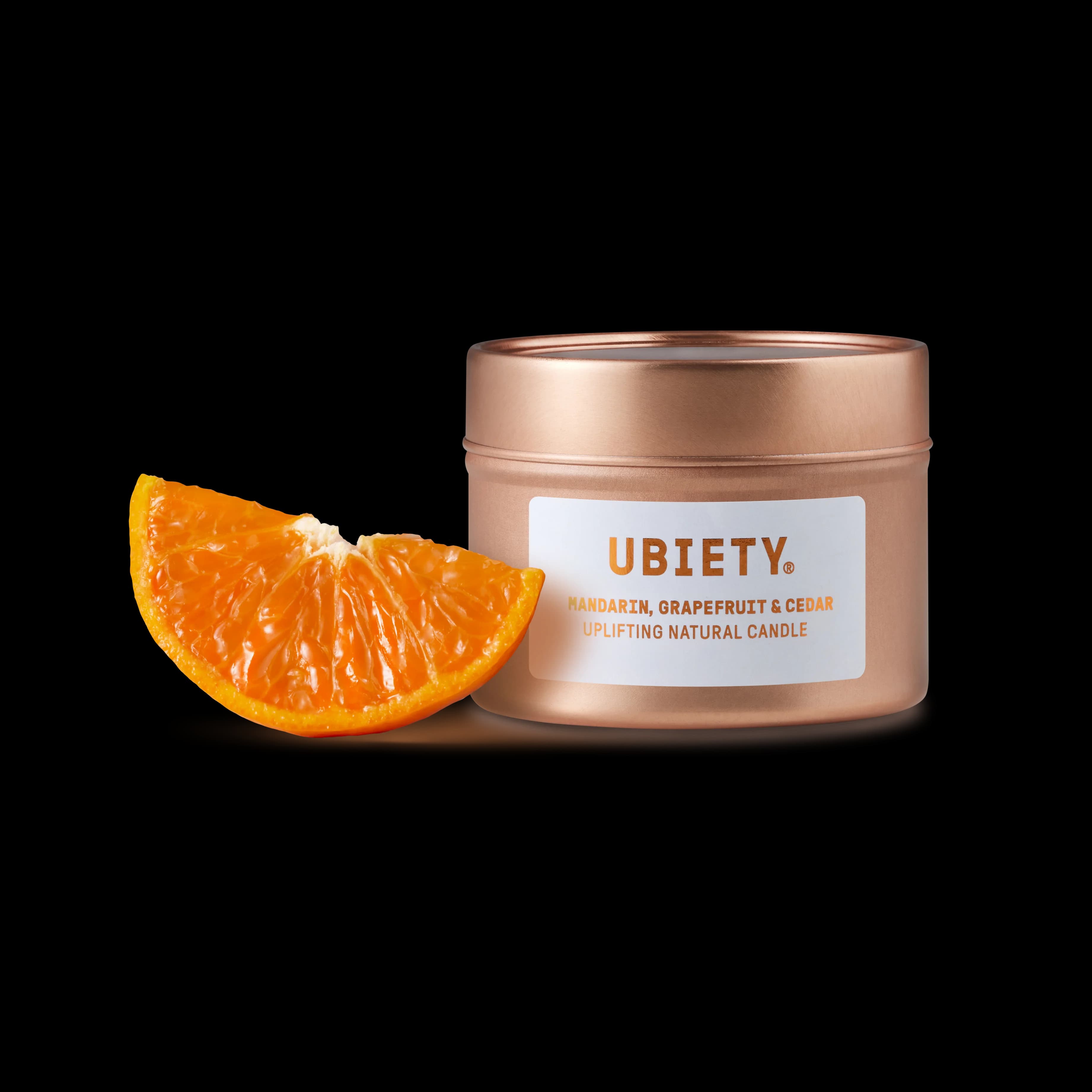 Uplifting Travel Tin Candle - Mandarin, Grapefruit & Cedar