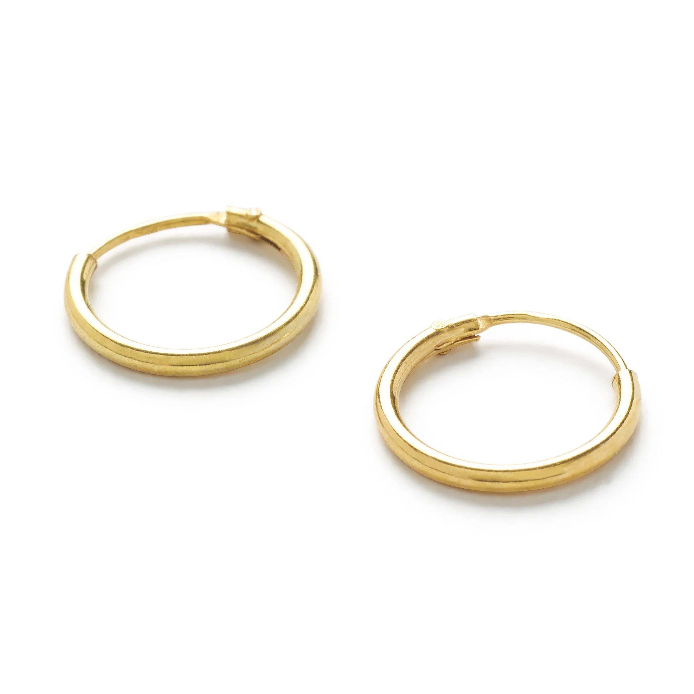 Bali Hoop Gold Small Earrings