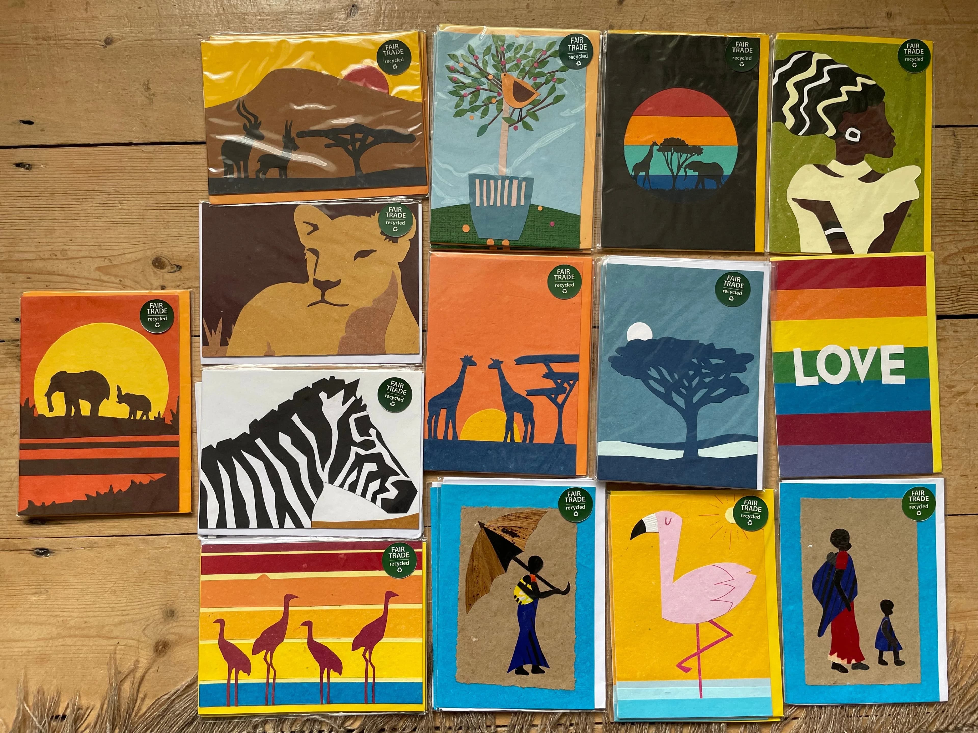 Handmade Cards - set of 4