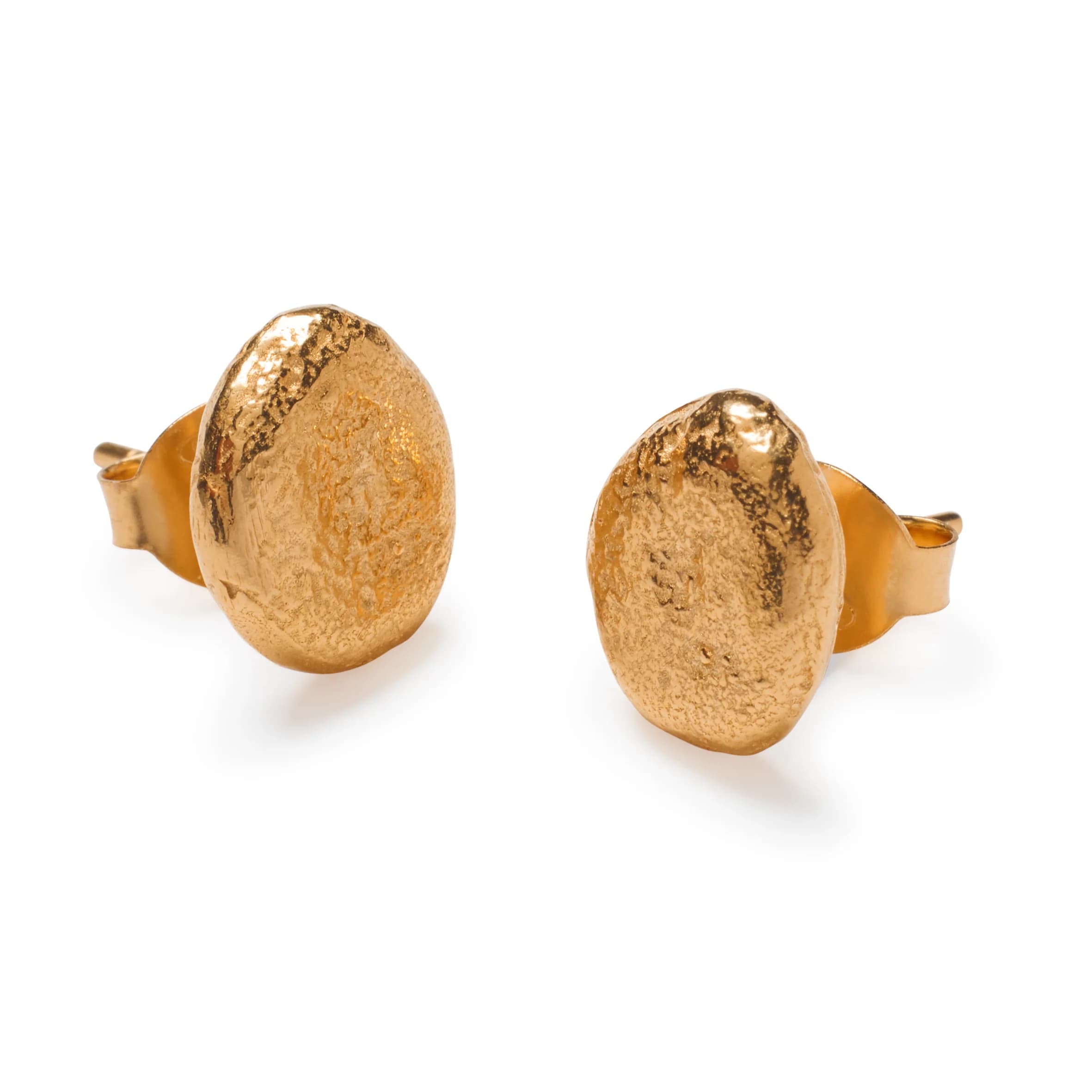 Jaya Gold Disc Earrings – image 1