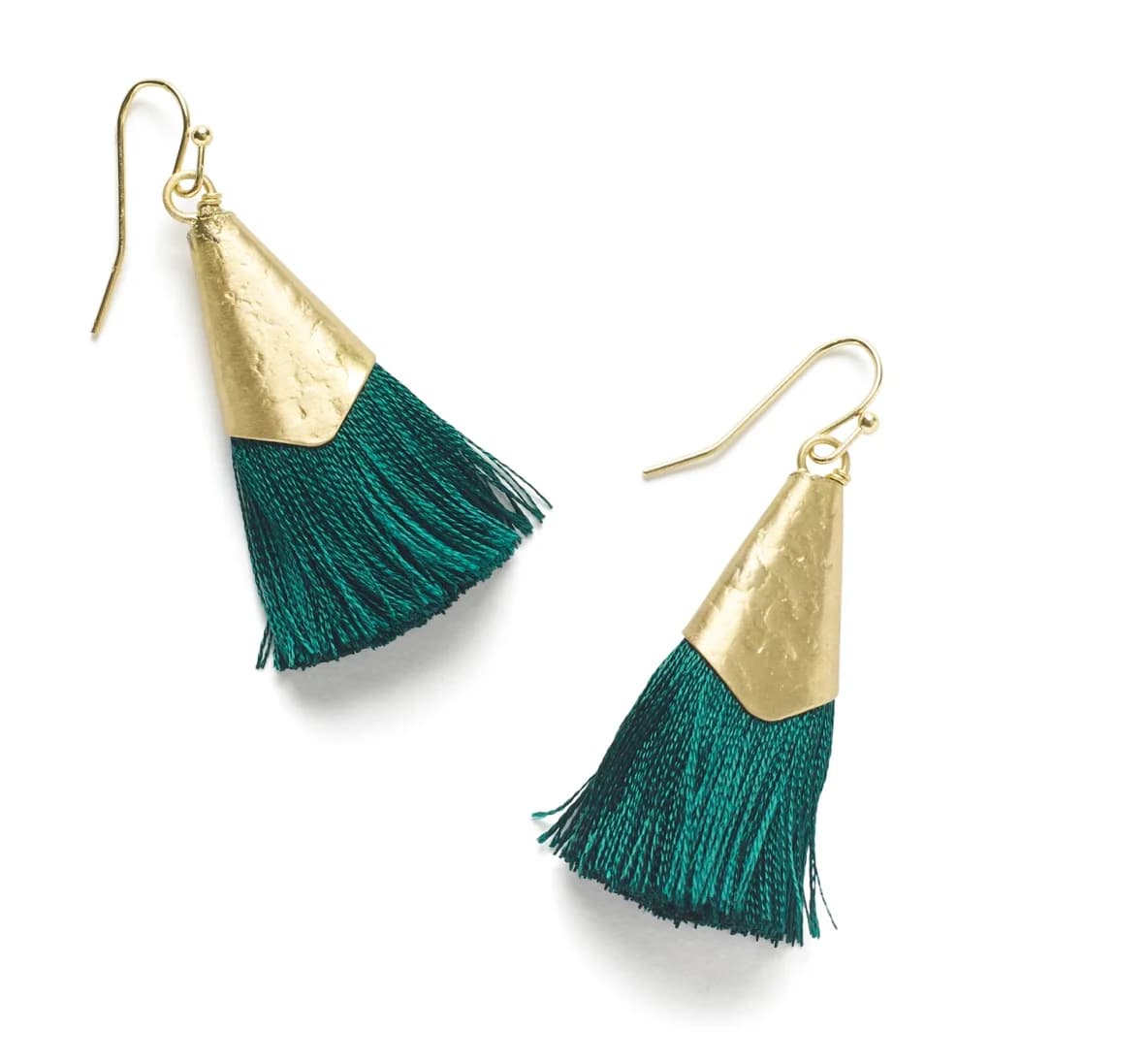 Kiara Tassel Earrings - Green – image 1