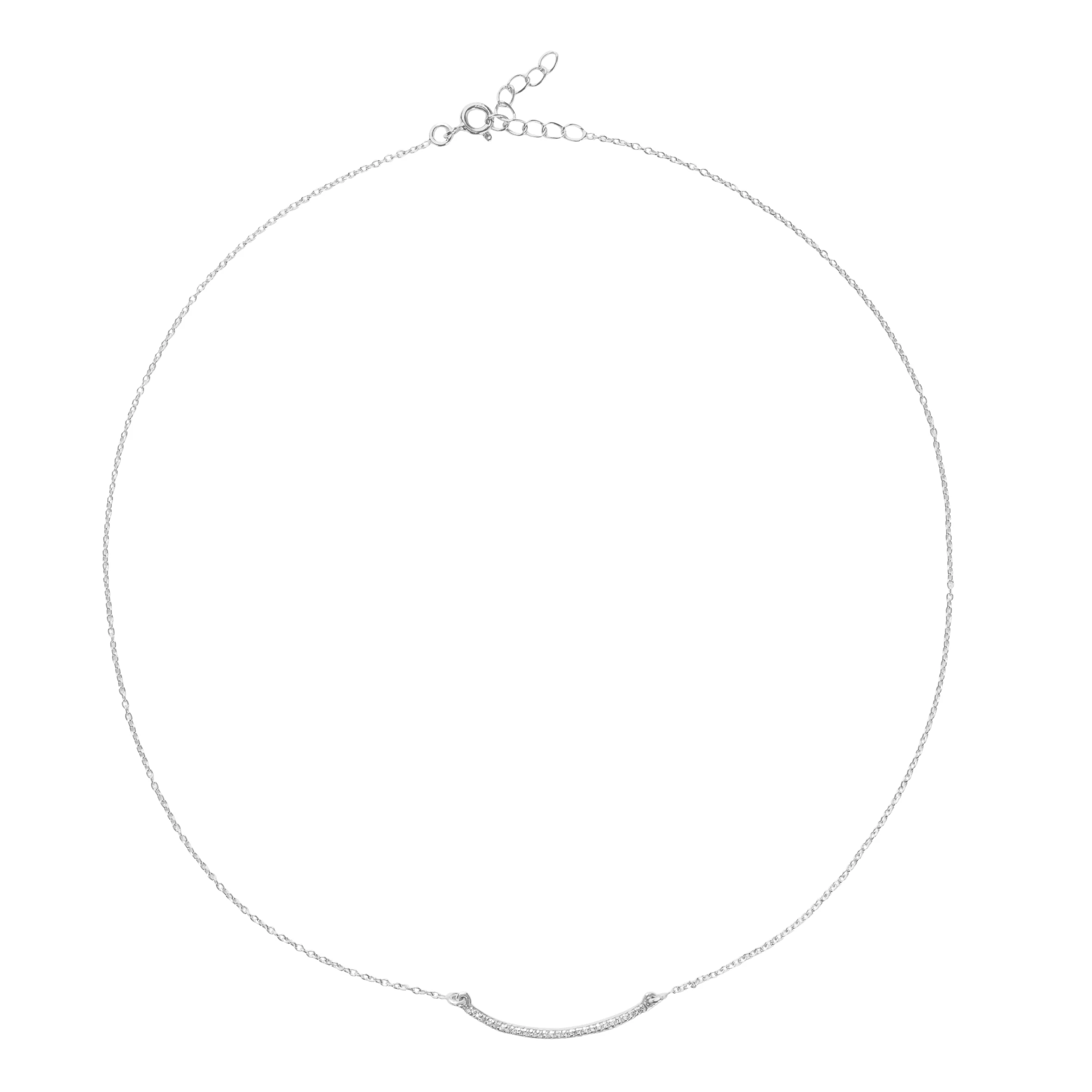 Navina Necklace Silver – image 1