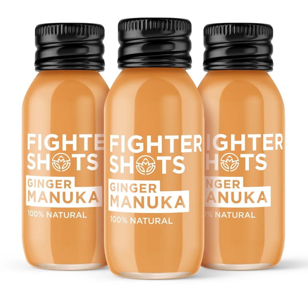 Fighter Shots Ginger + Manuka Honey Immunity Shot | MGO50+ | 60ml (IT)