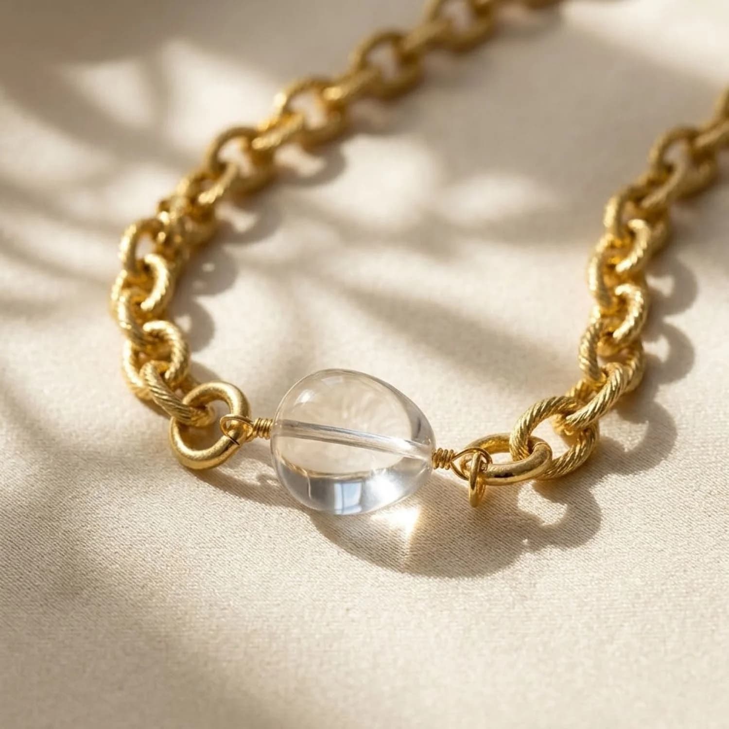 Diamond April Birthstone Statement Pendant Necklace