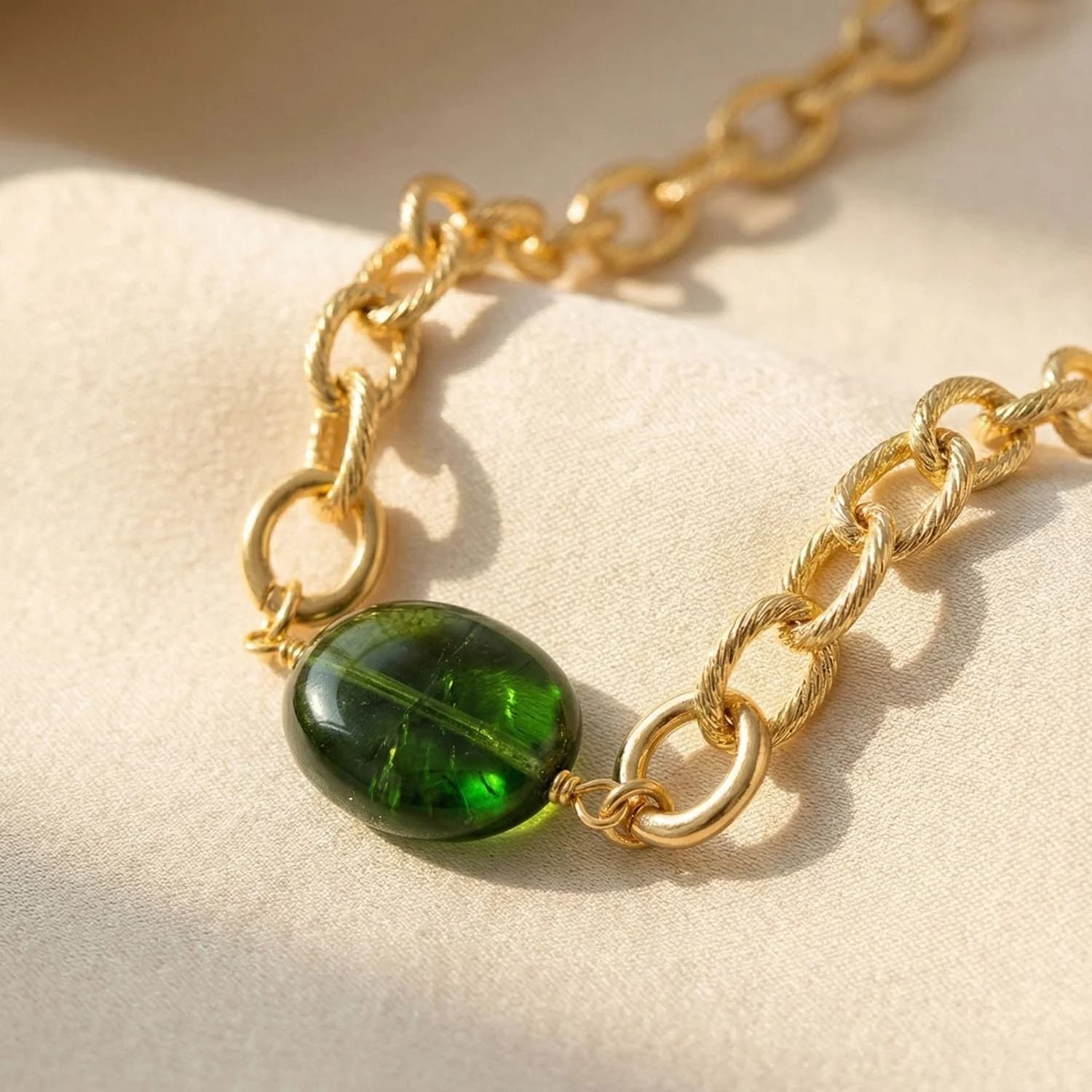 Peridot August Birthstone Pendant Necklace – image 1