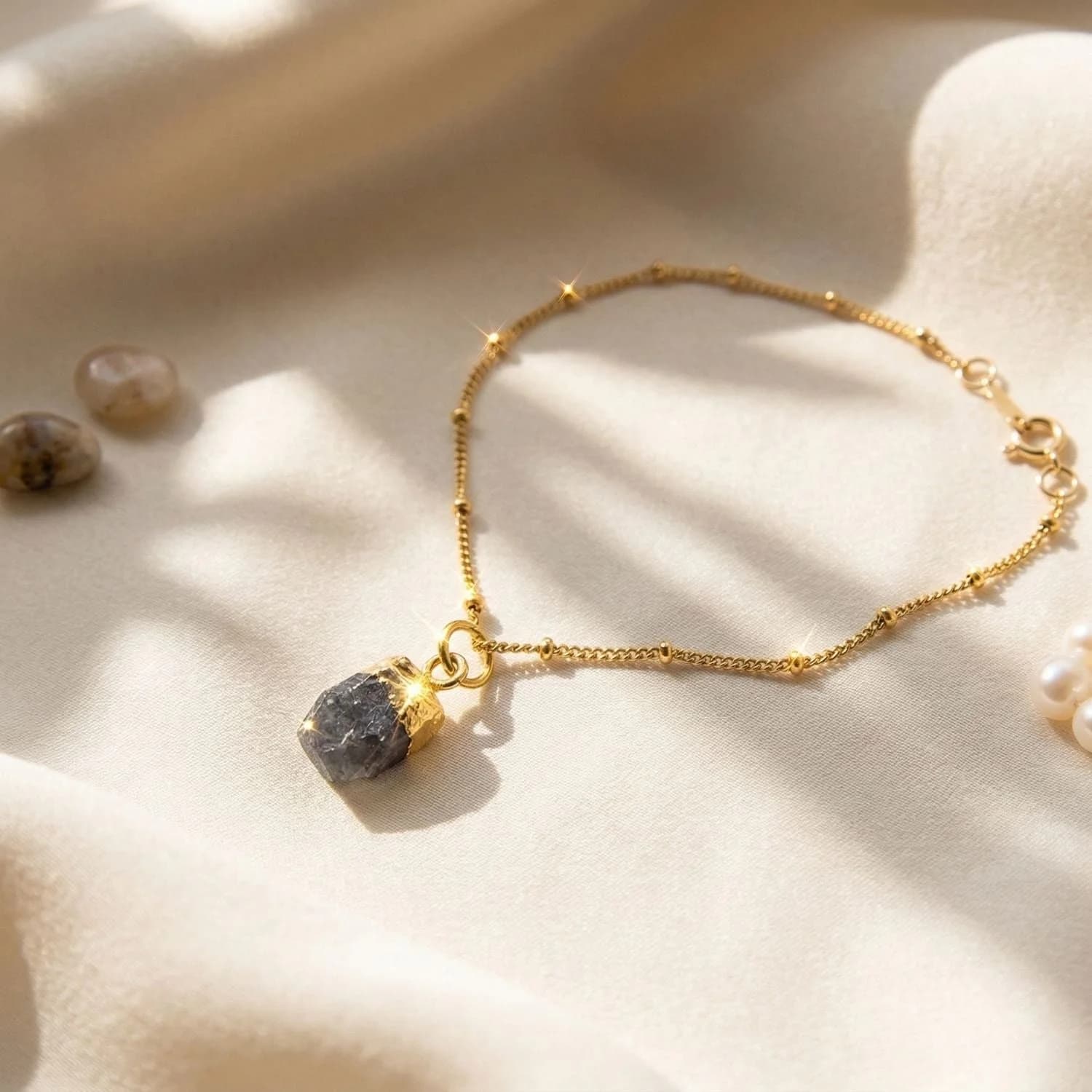 Raw Sapphire Satellite Bracelet – image 1