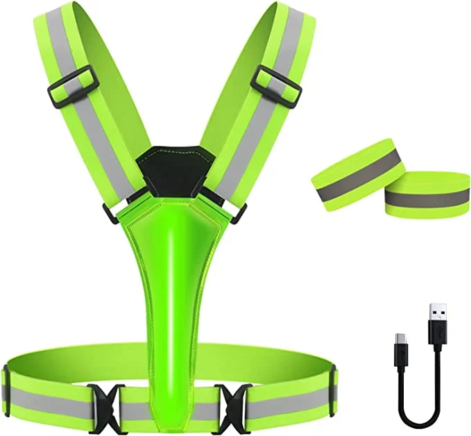 Reflective Vest Adjustable With 2 Reflective Armbands High Visibility For Running or Walking Dog – image 1