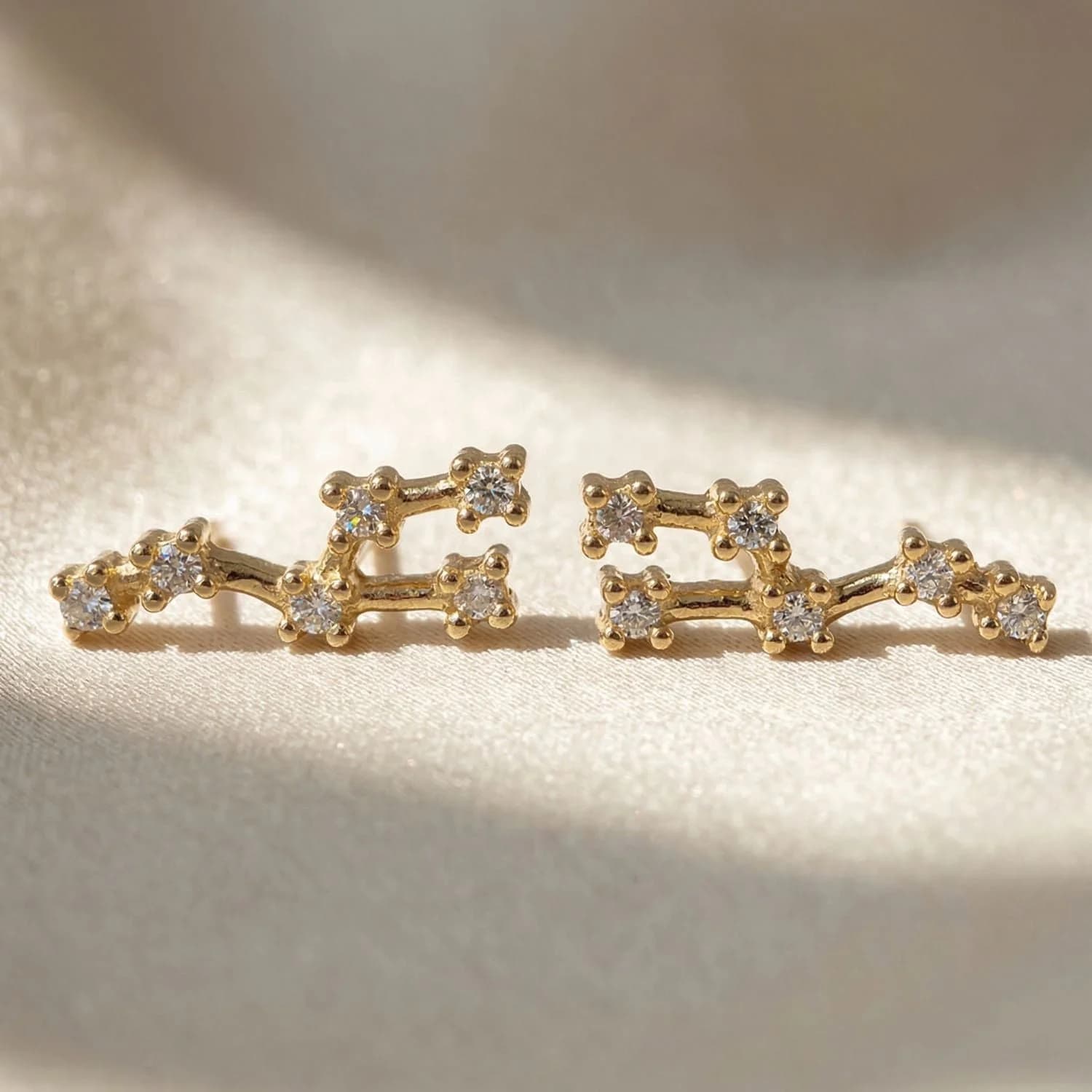 Taurus Star Sign Constellation Tiny Earrings – image 1