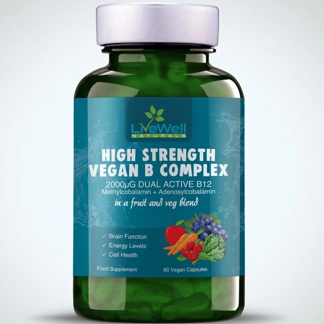 Vegan Vitamin B Complex - 60 Capsules