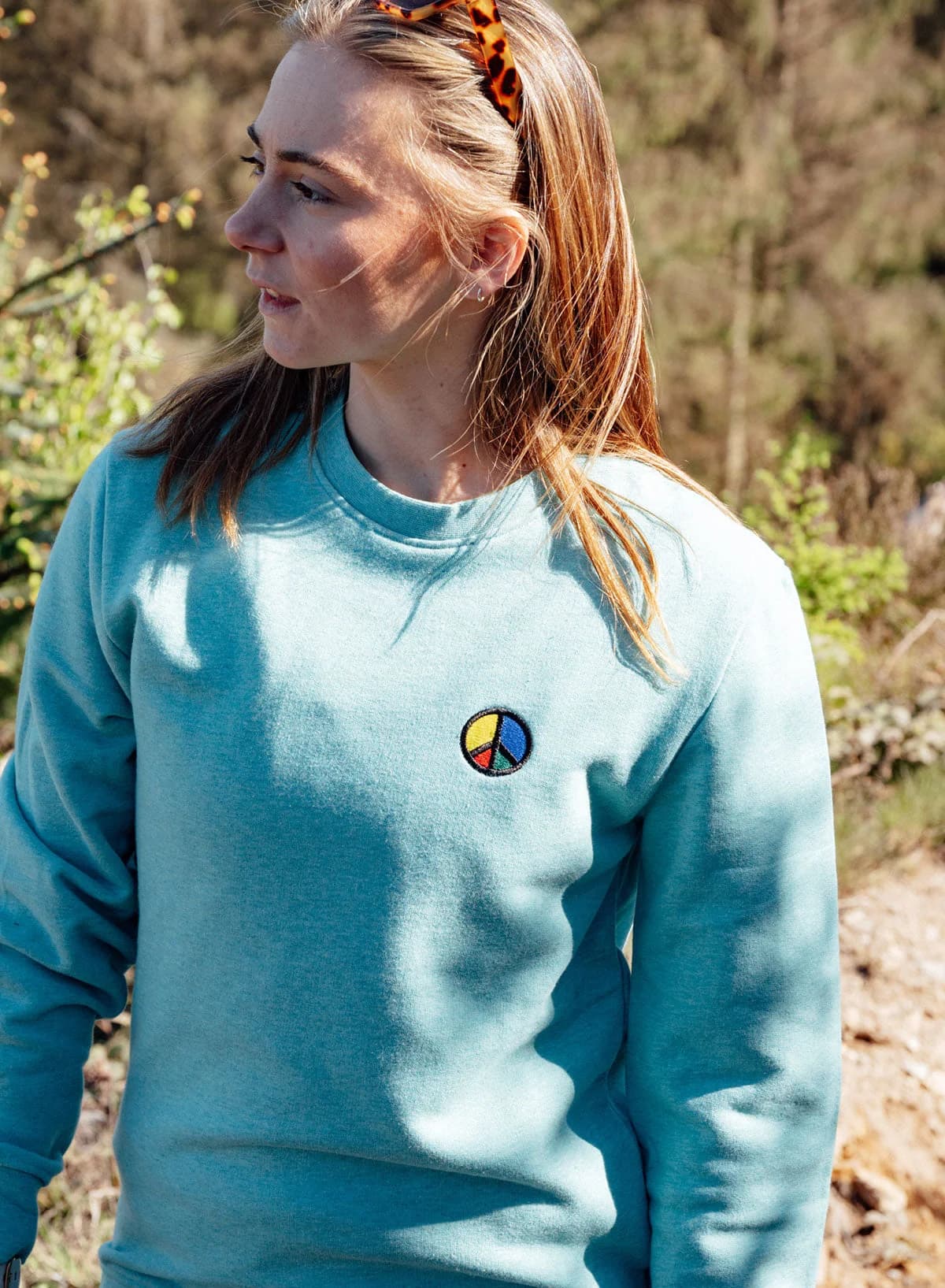 Simon Says Peace EMB "Slim Fit" Sweatshirt