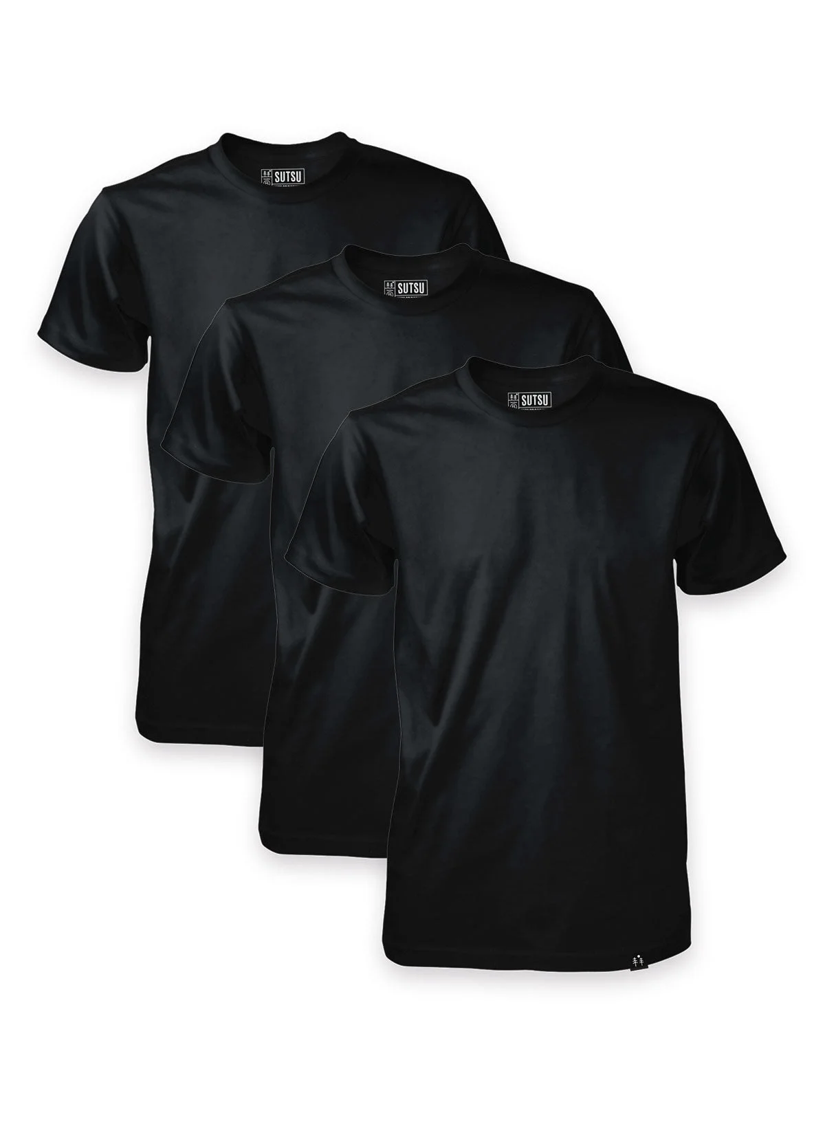 Long Haul 180gsm 3-Pack Black T-Shirts