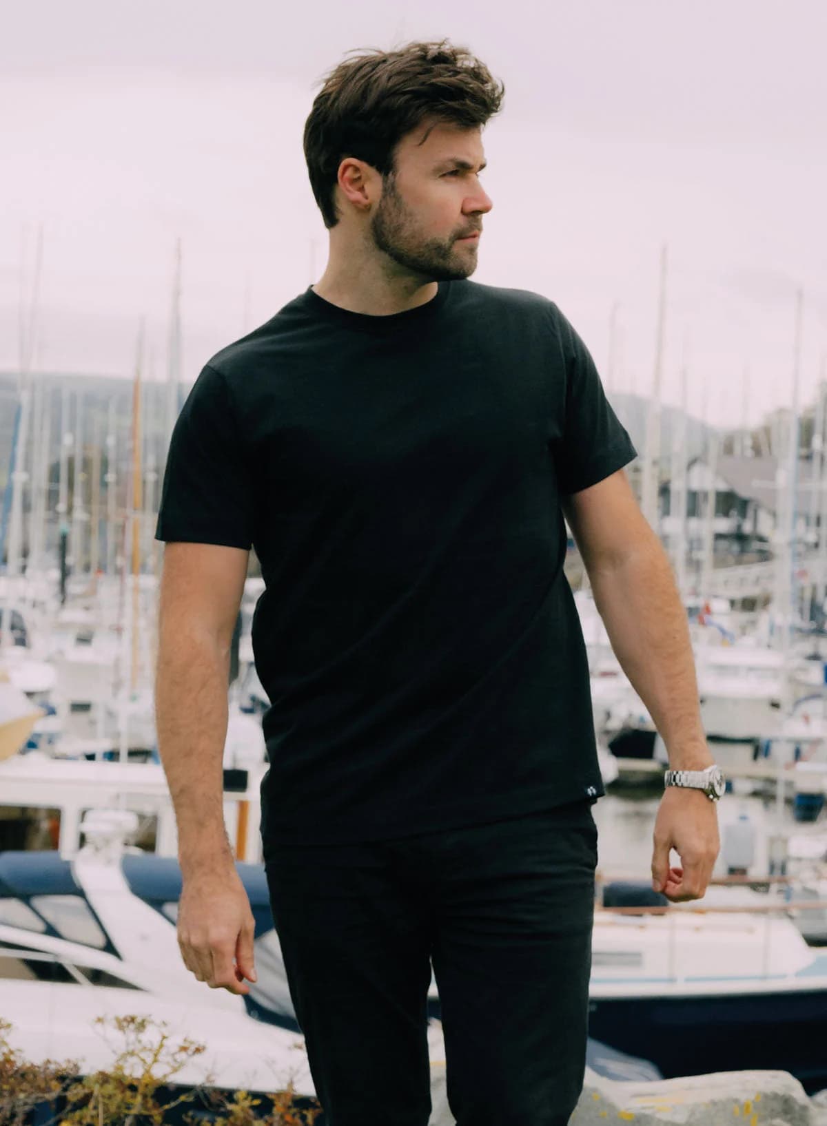 Long Haul 180gsm 3-Pack Black T-Shirts