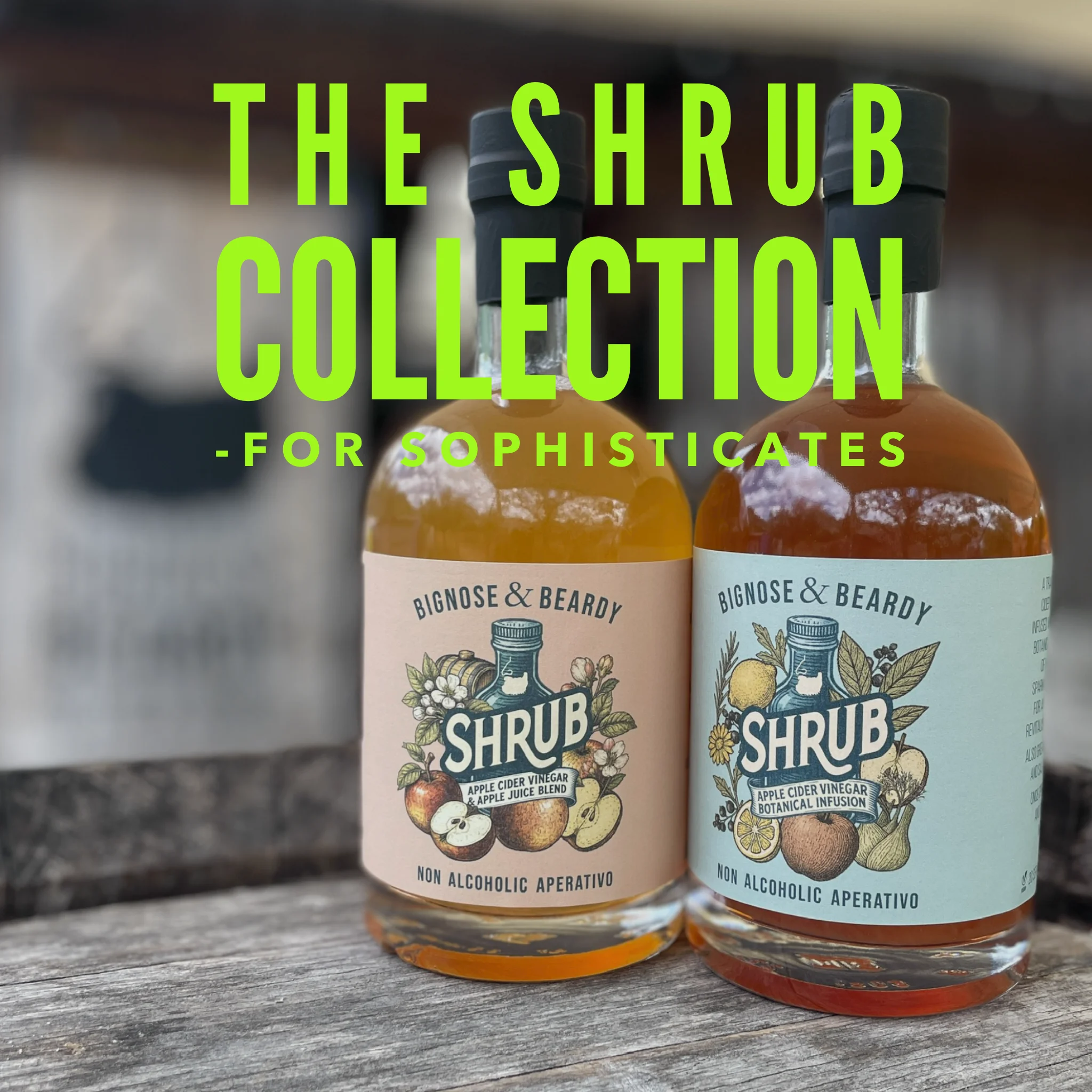 Shrub Collection - Hedgerow and Apple Non-Alcoholic Aperitivos