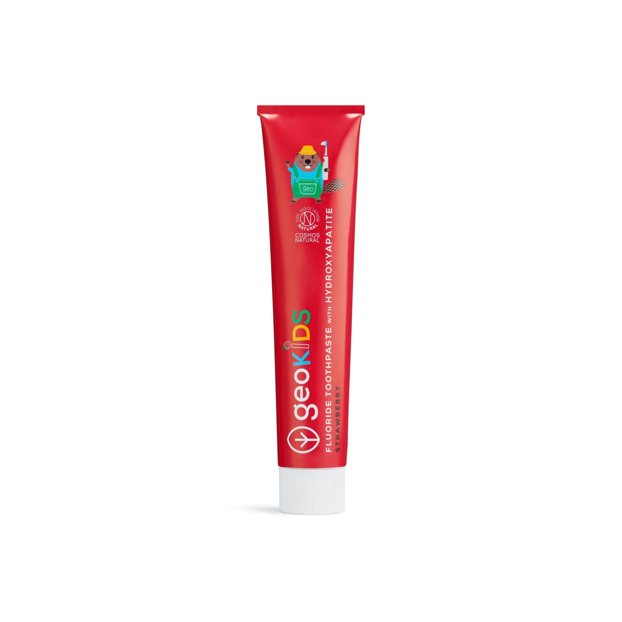 Kids Toothpaste with Hydroxyapatite - Strawberry - Fluoride