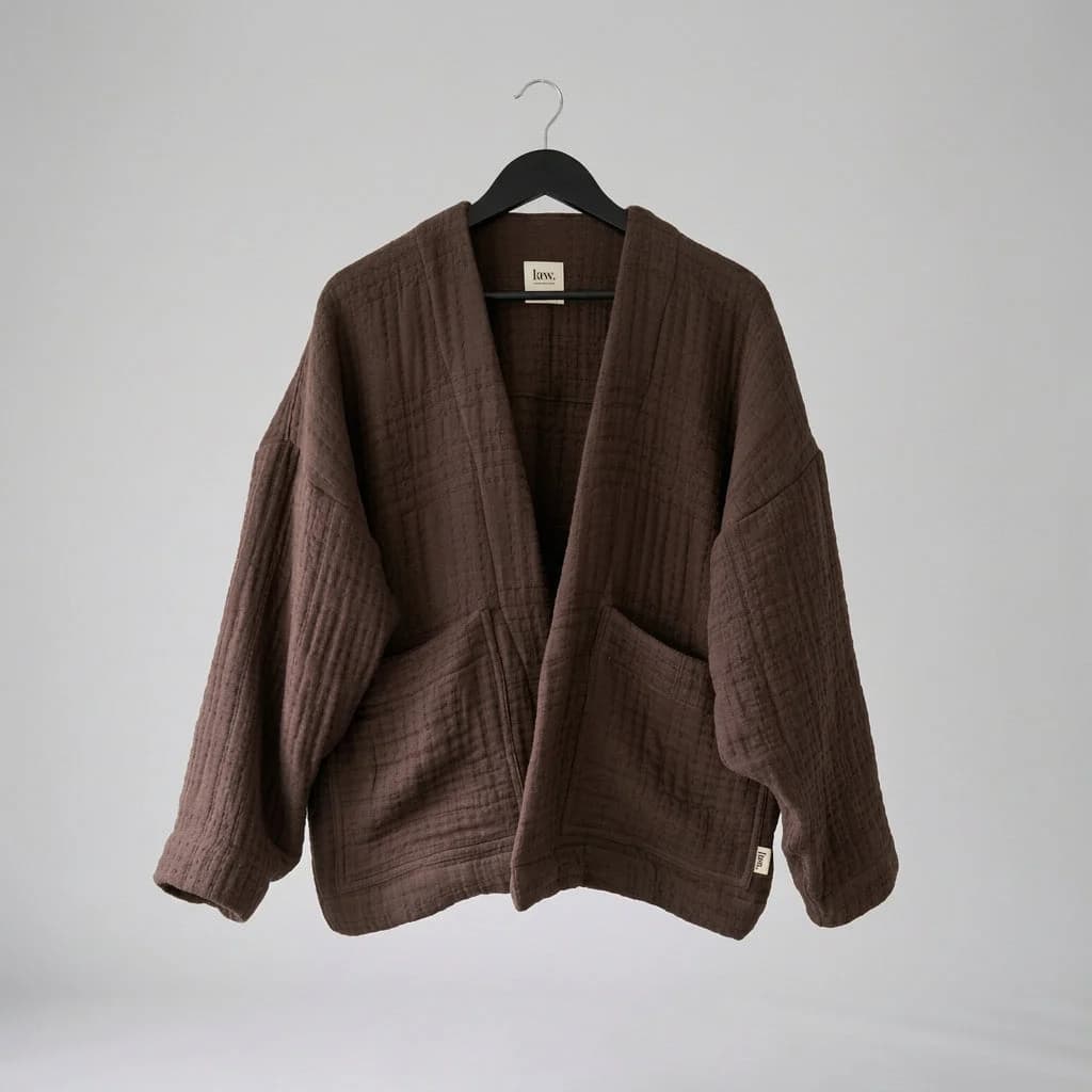 brown padded top