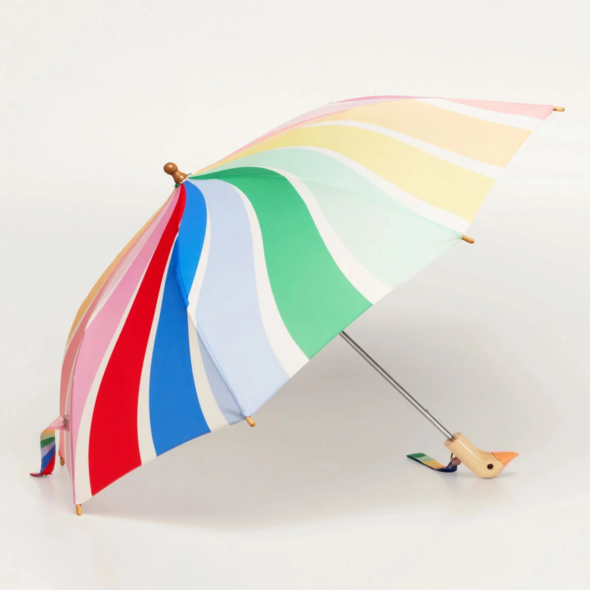 Original Duckhead x Meri Meri Rainbow Stripes Duckling Kids Umbrella