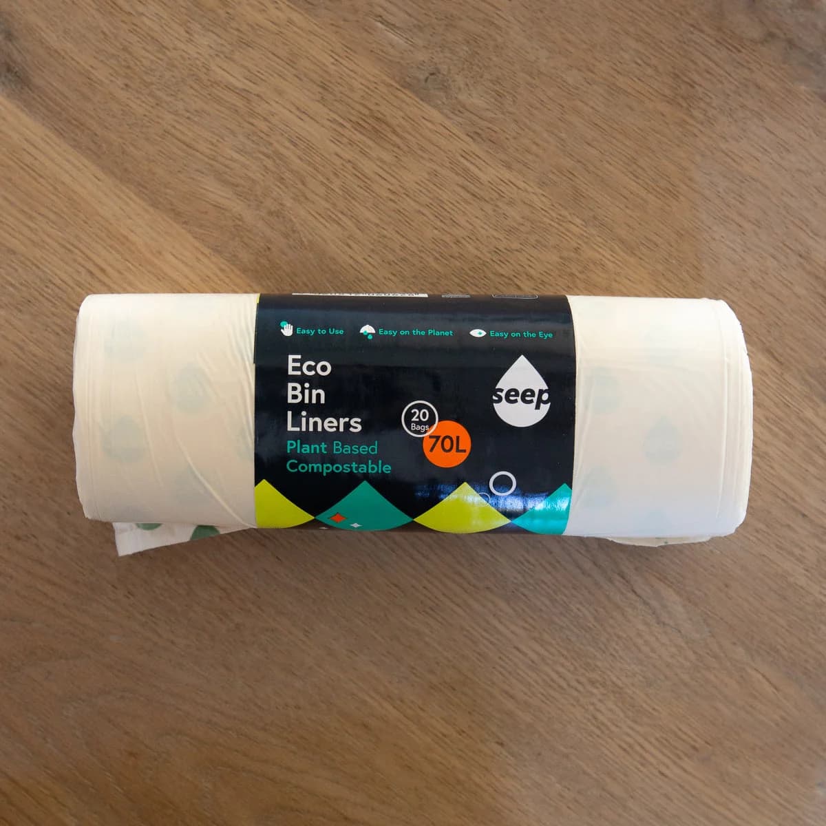 Seep Pack of 20 Eco Bin Liners 70L