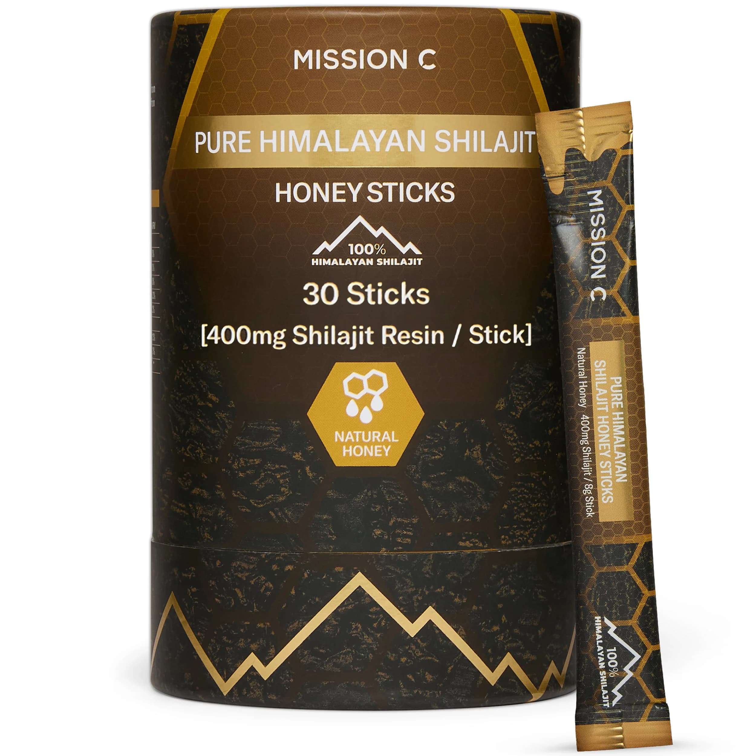 Shilajit Honey Sticks with Saffron 30 Pack