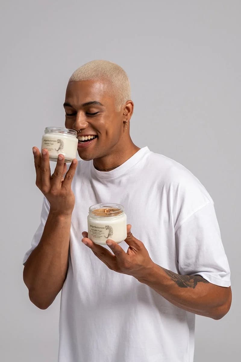 Gardenia Scented Candle - Siberian Tiger Candle Melts into Hand Cream