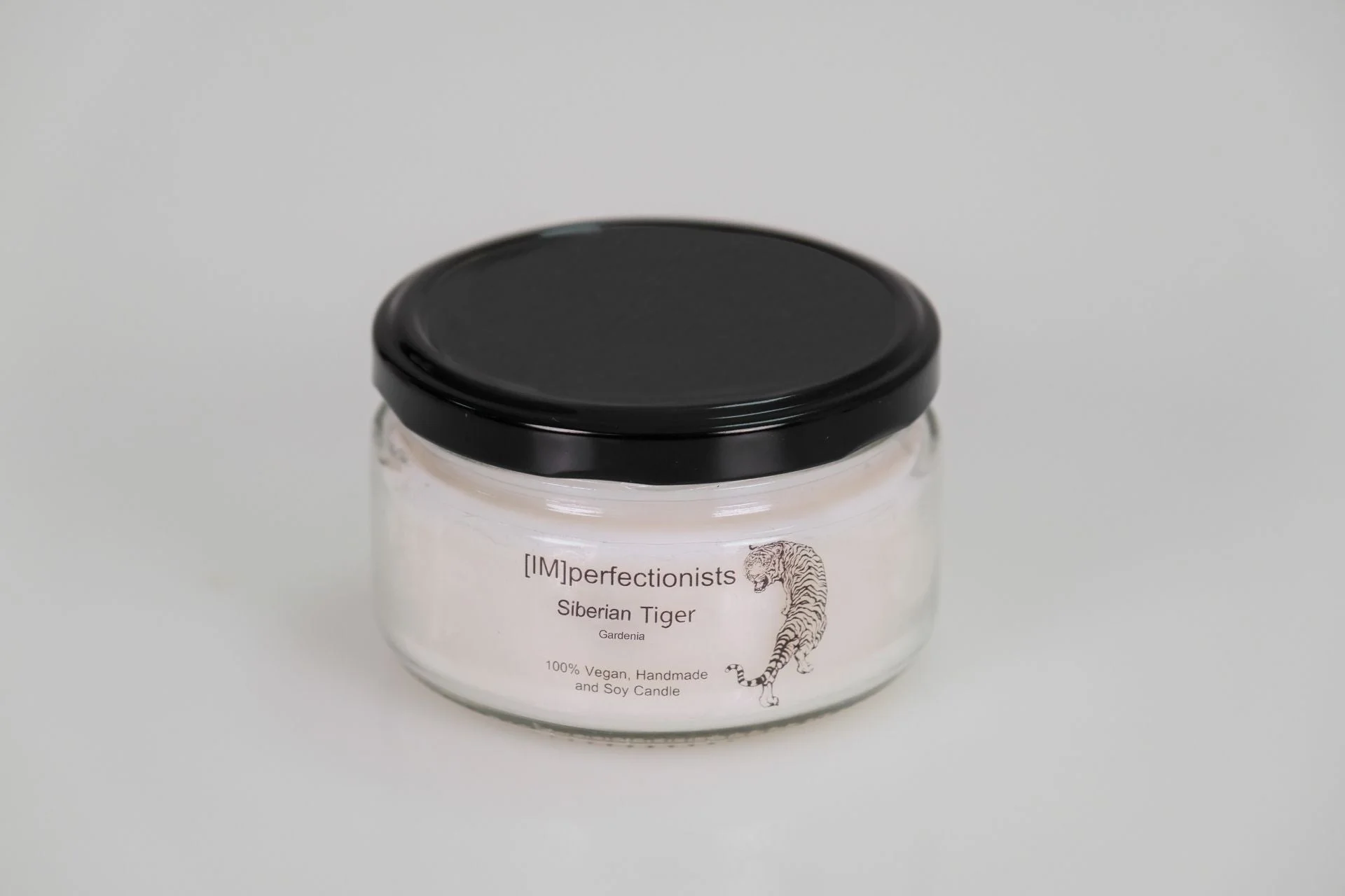 Gardenia Scented Candle - Siberian Tiger Small Candle Melts into Hand Cream