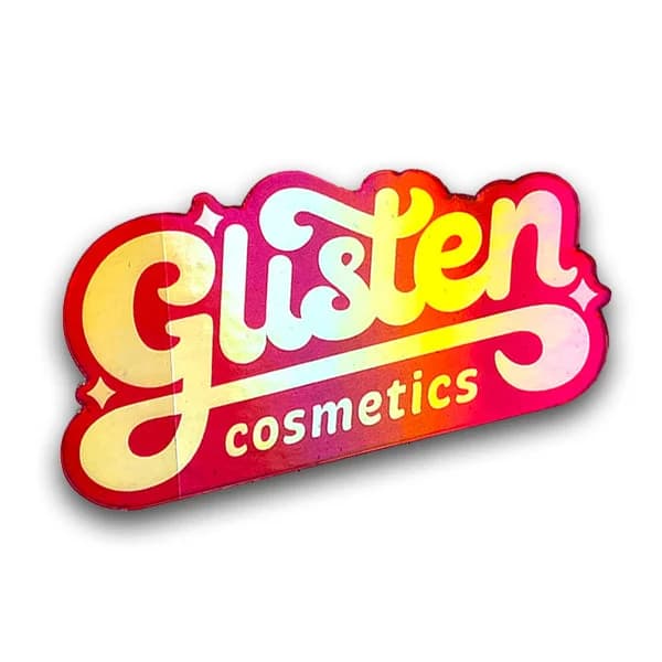 Holographic Pink Logo Sticker – image 1